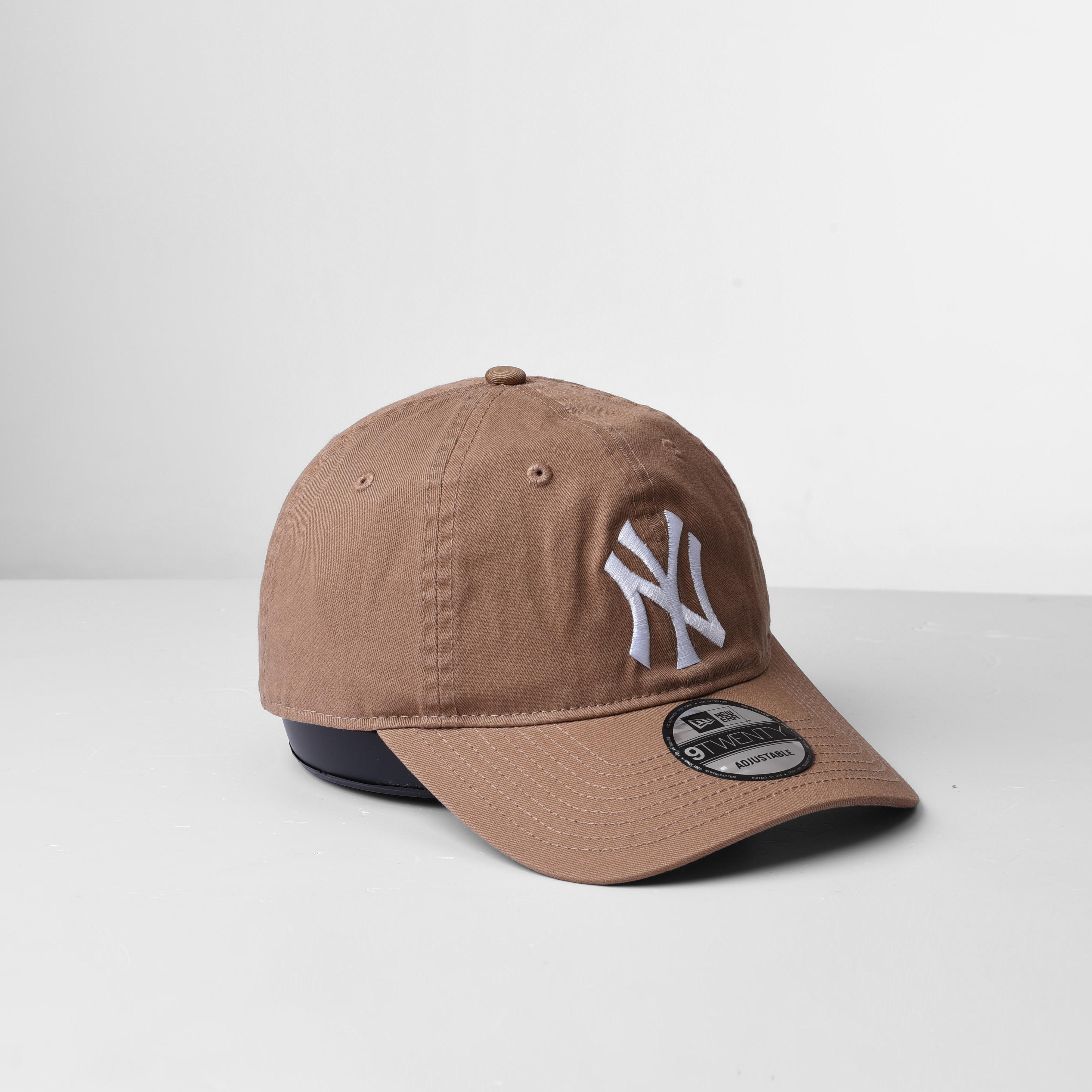 NEW ERA NY WHITE LOGO CAP - BEIGE