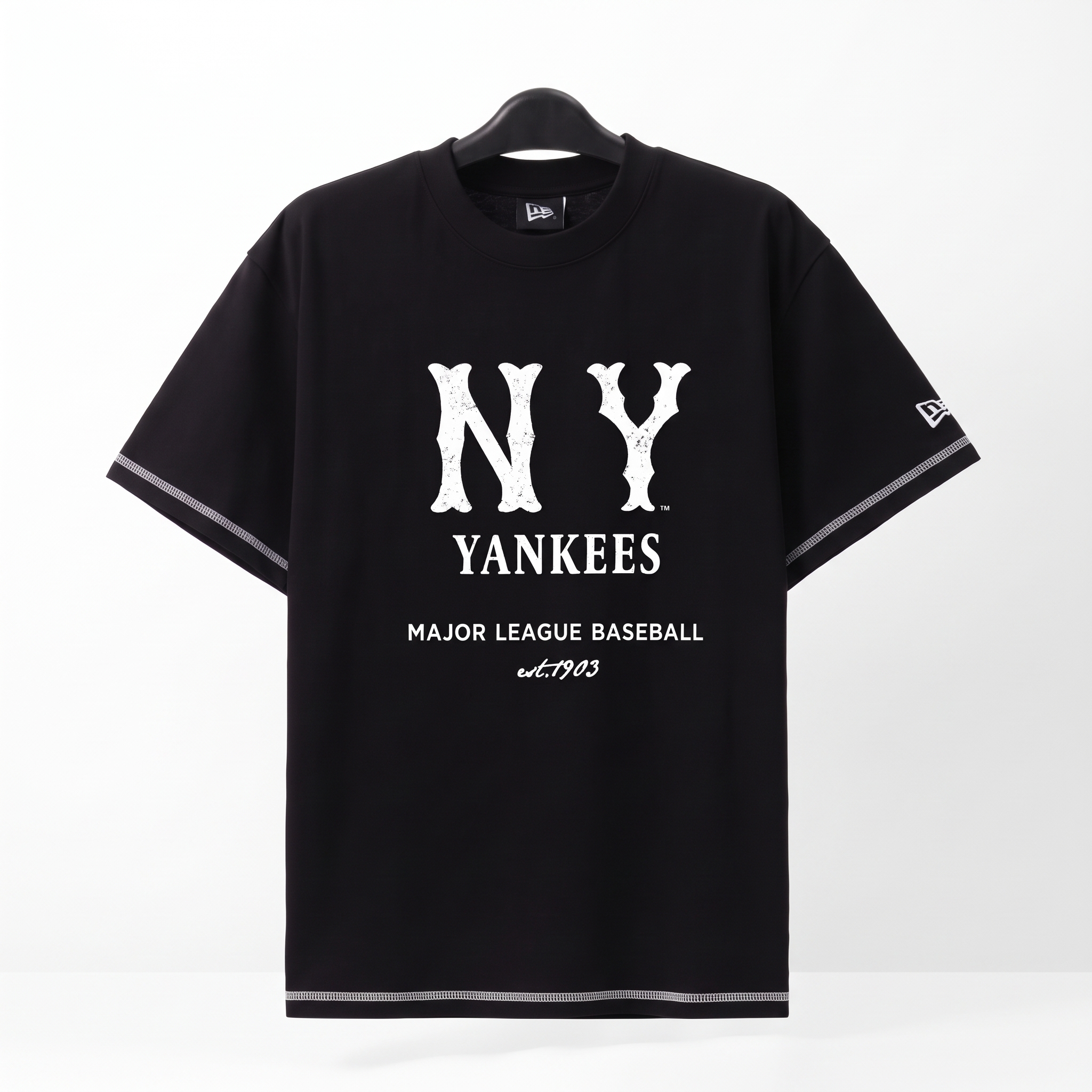 NEW ER NYMJ T-SHIRT - BLACK