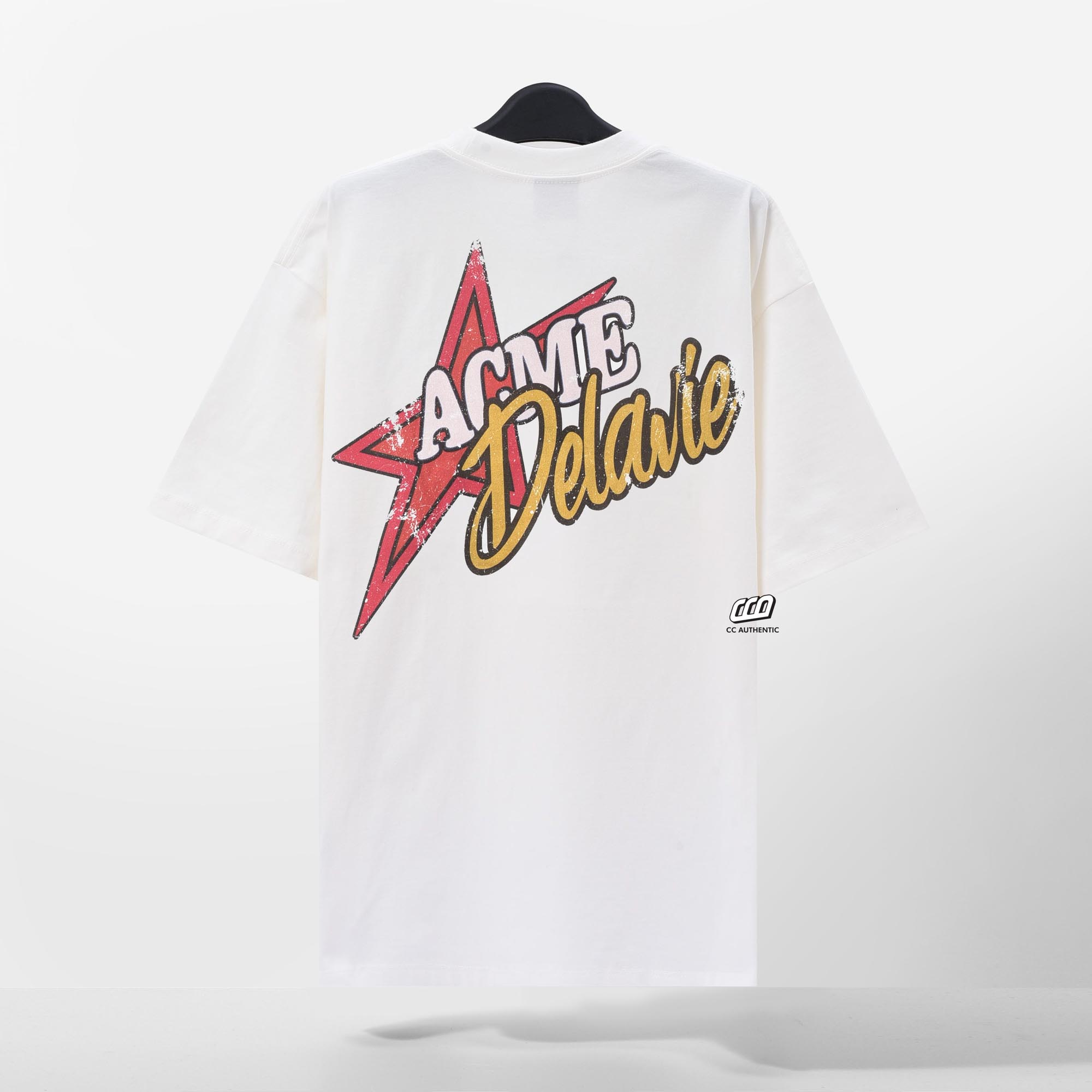 ADLV CRACK STAR LOGO T-SHIRT - CREAM