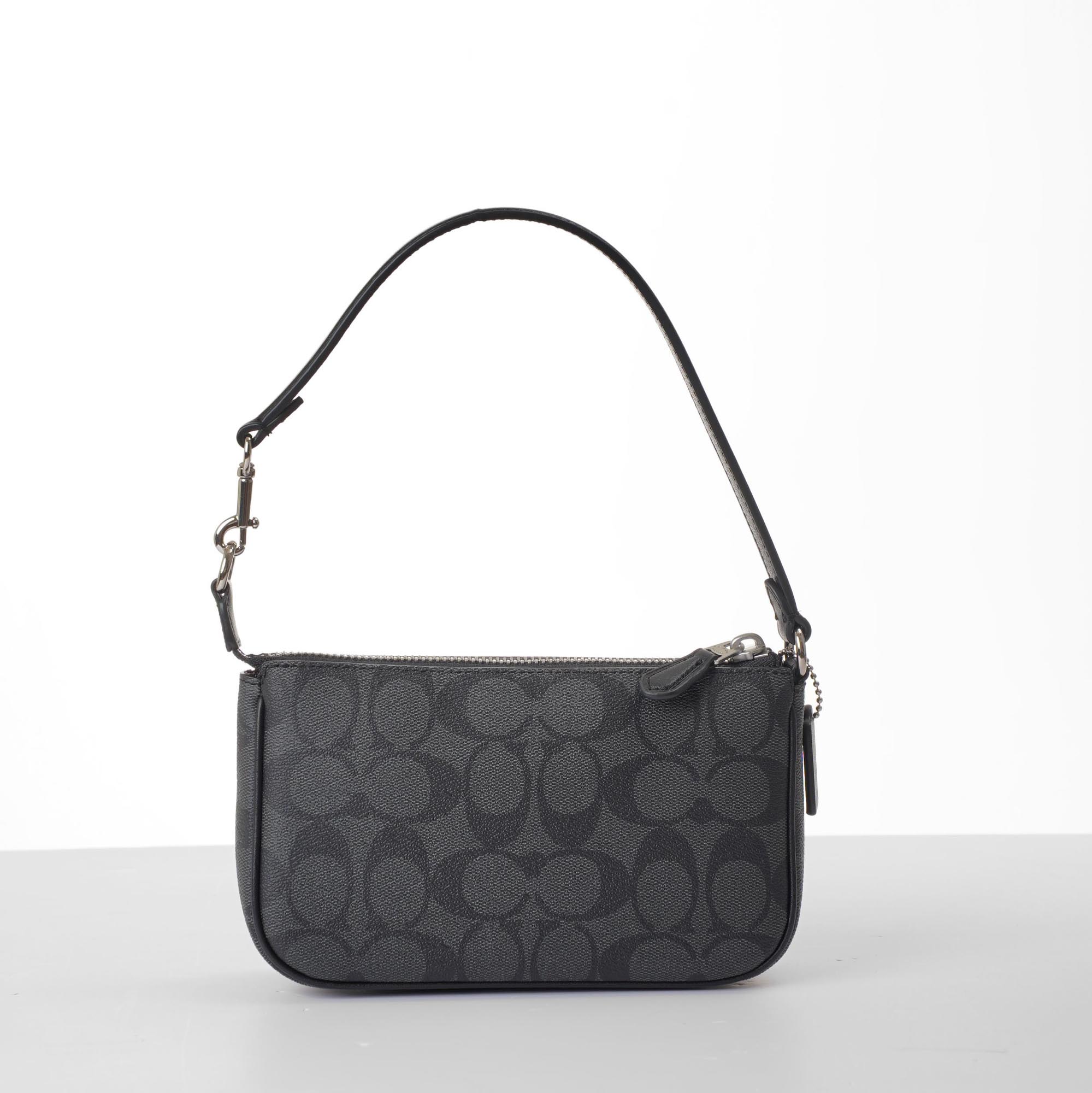 COACH SIGNATURE NOLITA BAG - BLACK