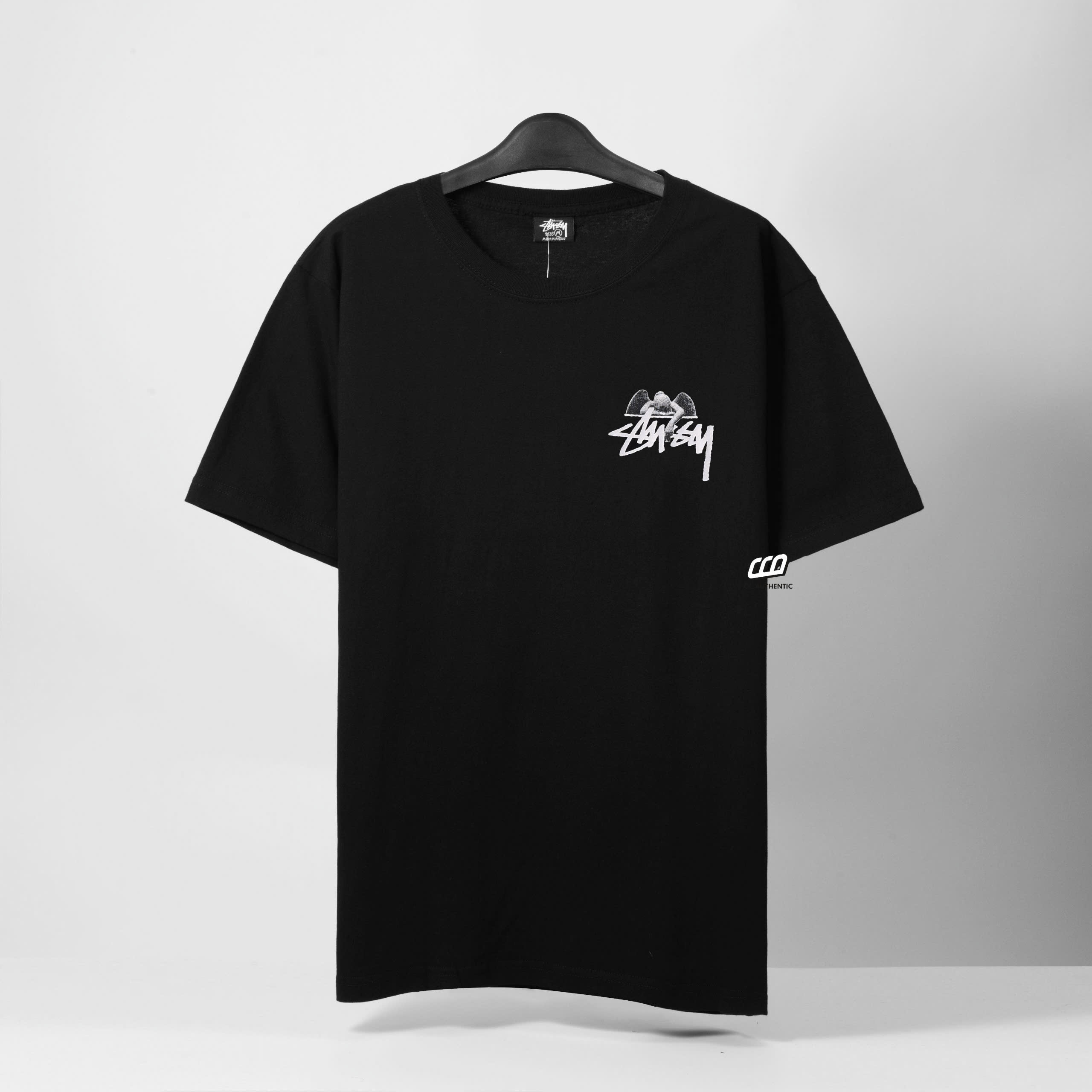 STUSSY ANGEL T-SHIRT - BLACK