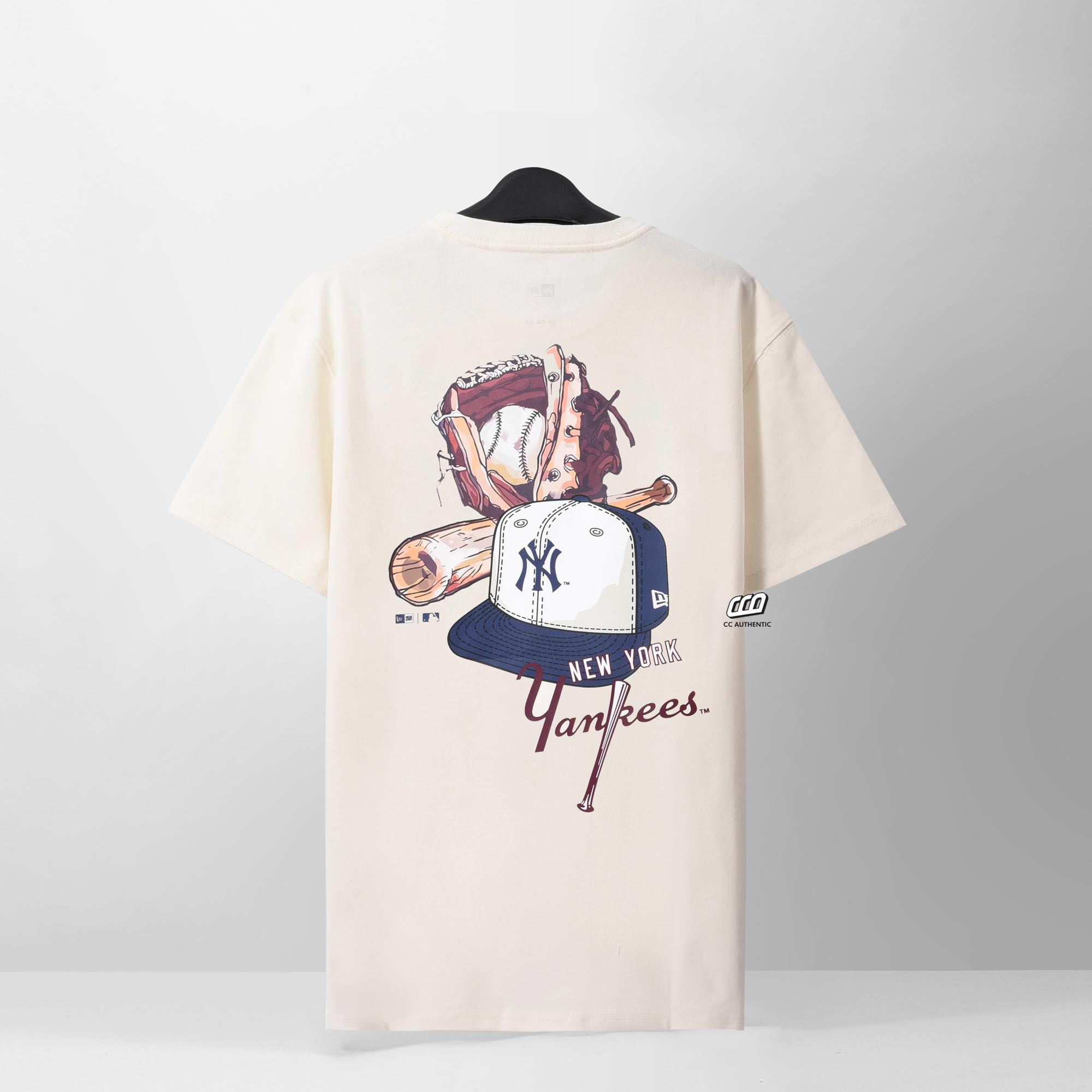 NEW ERA OAKTH T-SHIRT - IVORY