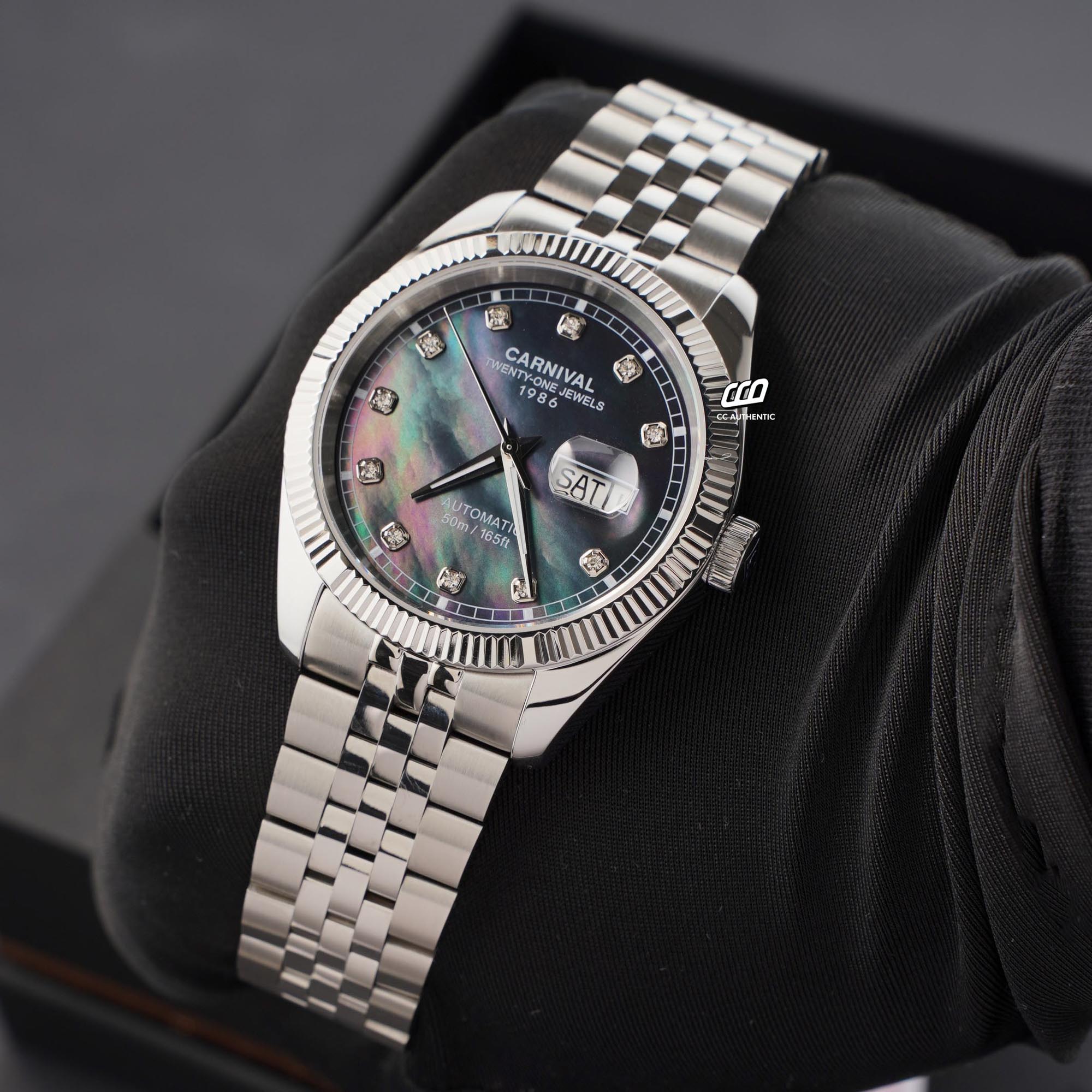 ĐỒNG HỒ NAM CARNIVAL 8131G VT DK AUTOMATIC 41MM