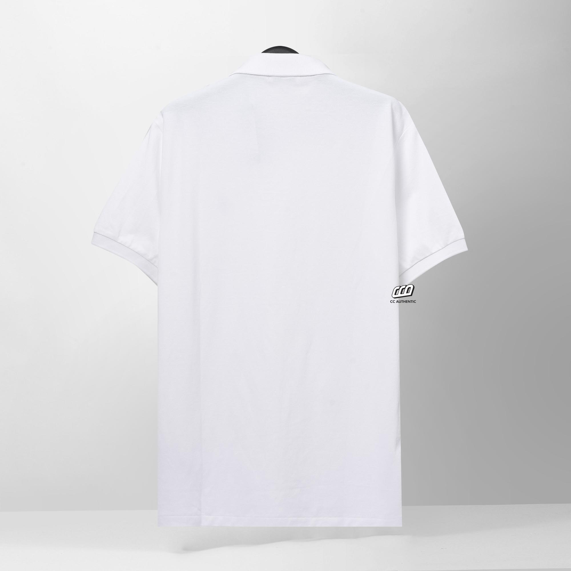 RALPH LAUREN PIQUE SLIM FIT POLO SHIRT - WHITE