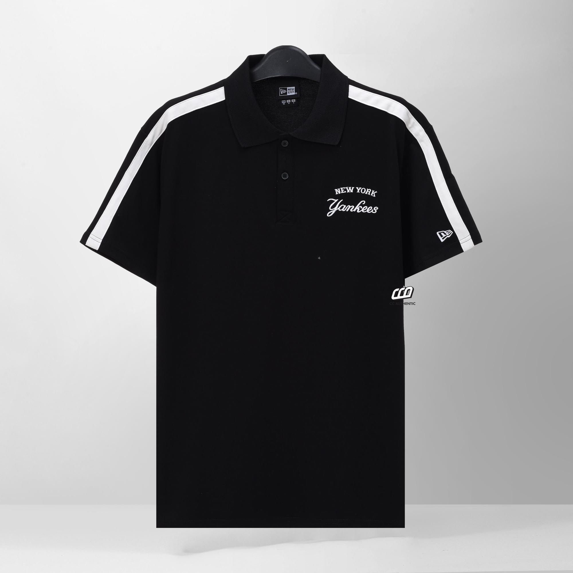 NEW ERA BASE YK POLO SHIRT - BLACK