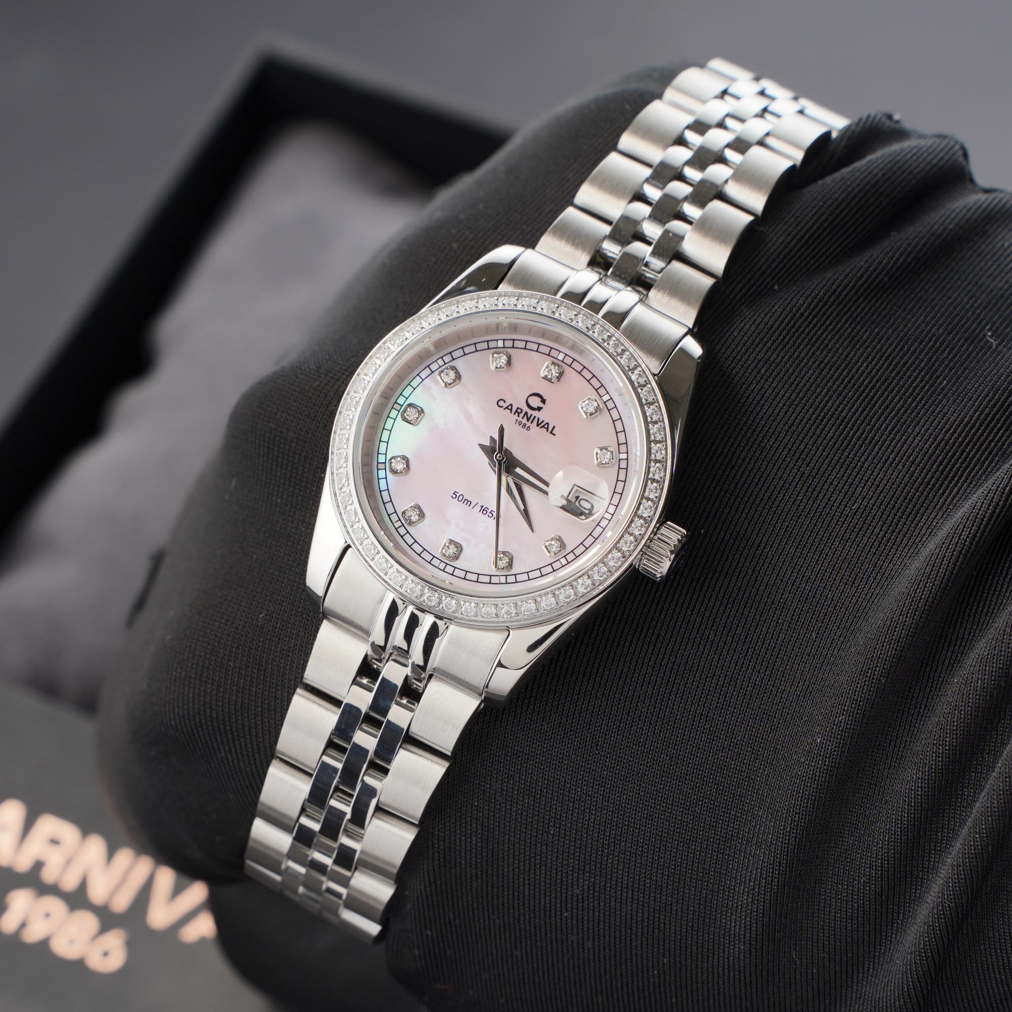 ĐỒNG HỒ NỮ CARNIVAL 8131L2 VT HK QUAZT 32MM
