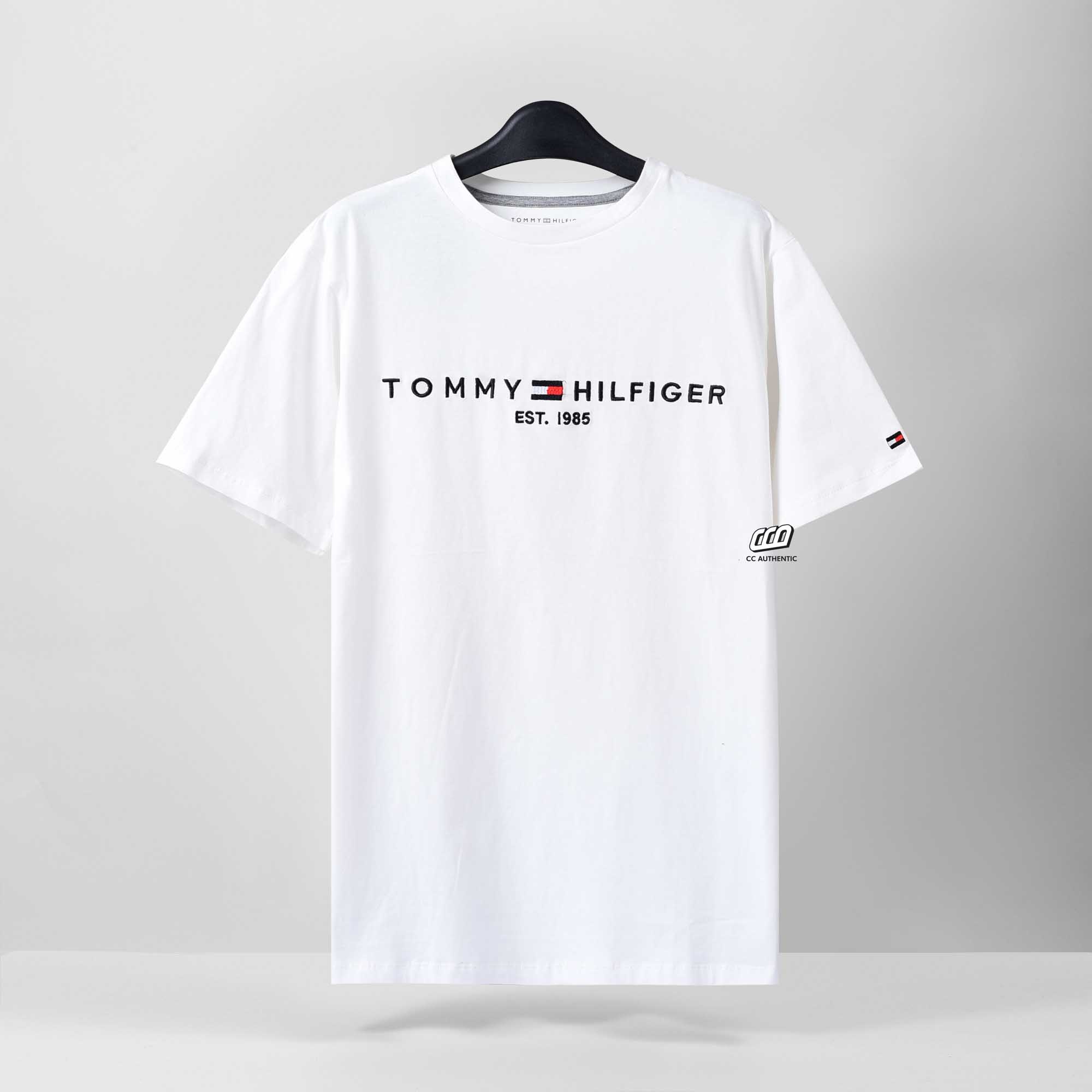 TOMMY HILFIGER BIG AND TALL T-SHIRT - WHITE