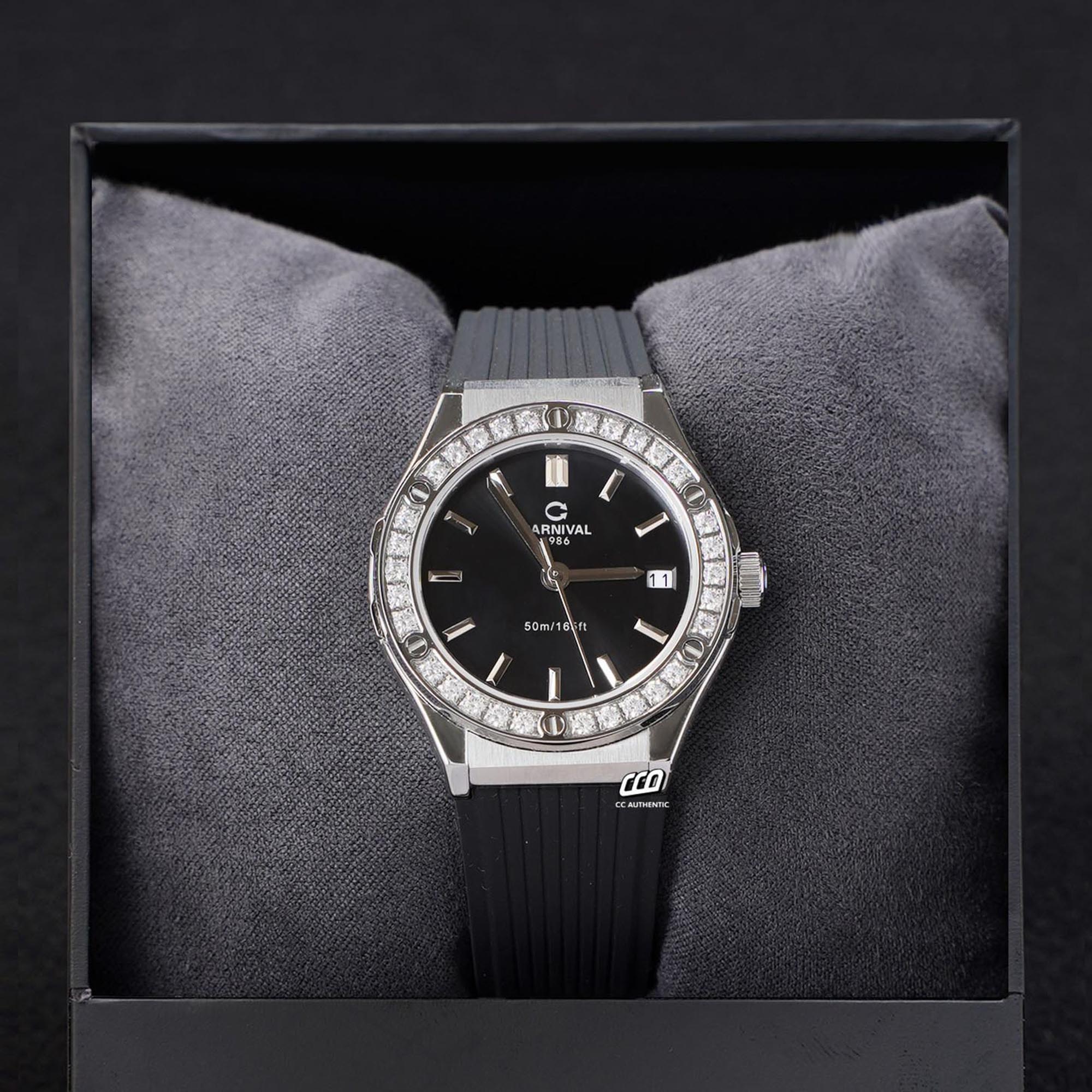 ĐỒNG HỒ NỮ CARNIVAL 8168L2 VT DCS D QUAZT 34MM