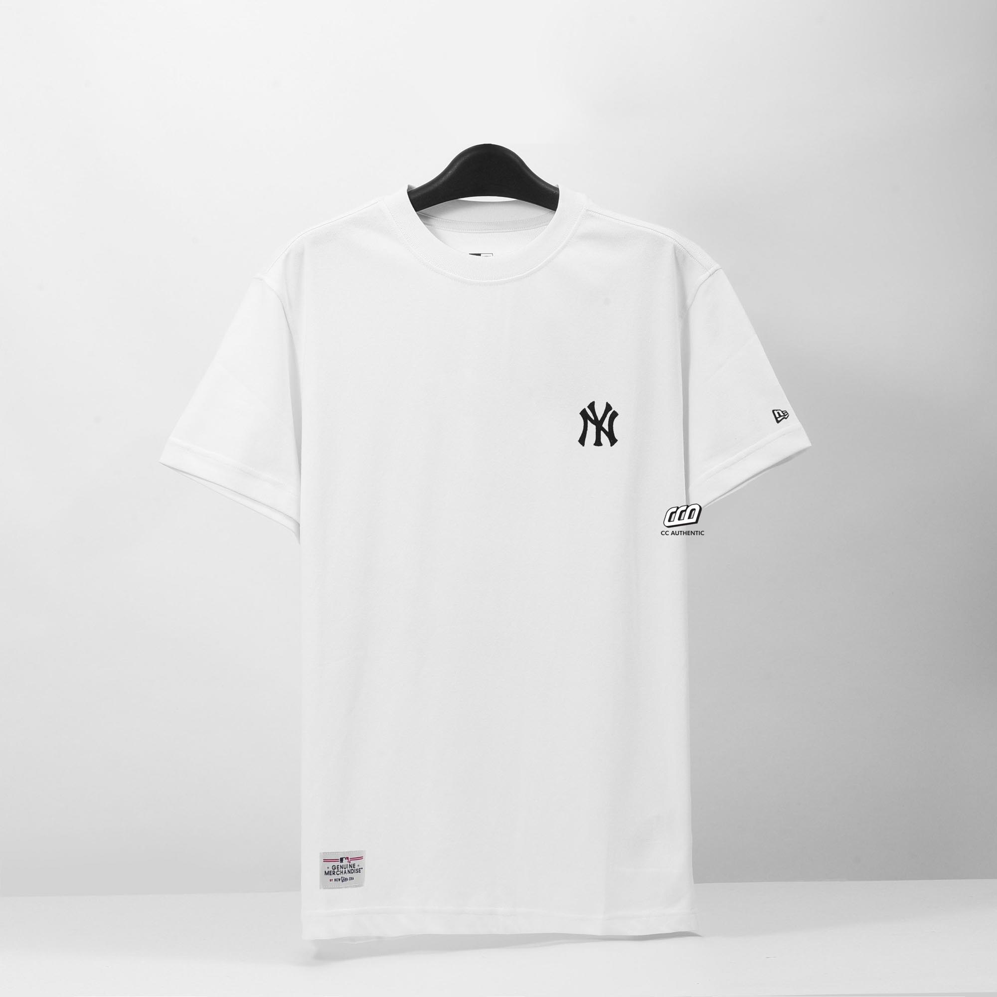 NEW ERA NY STITCH T-SHIRT - WHITE/NAVY