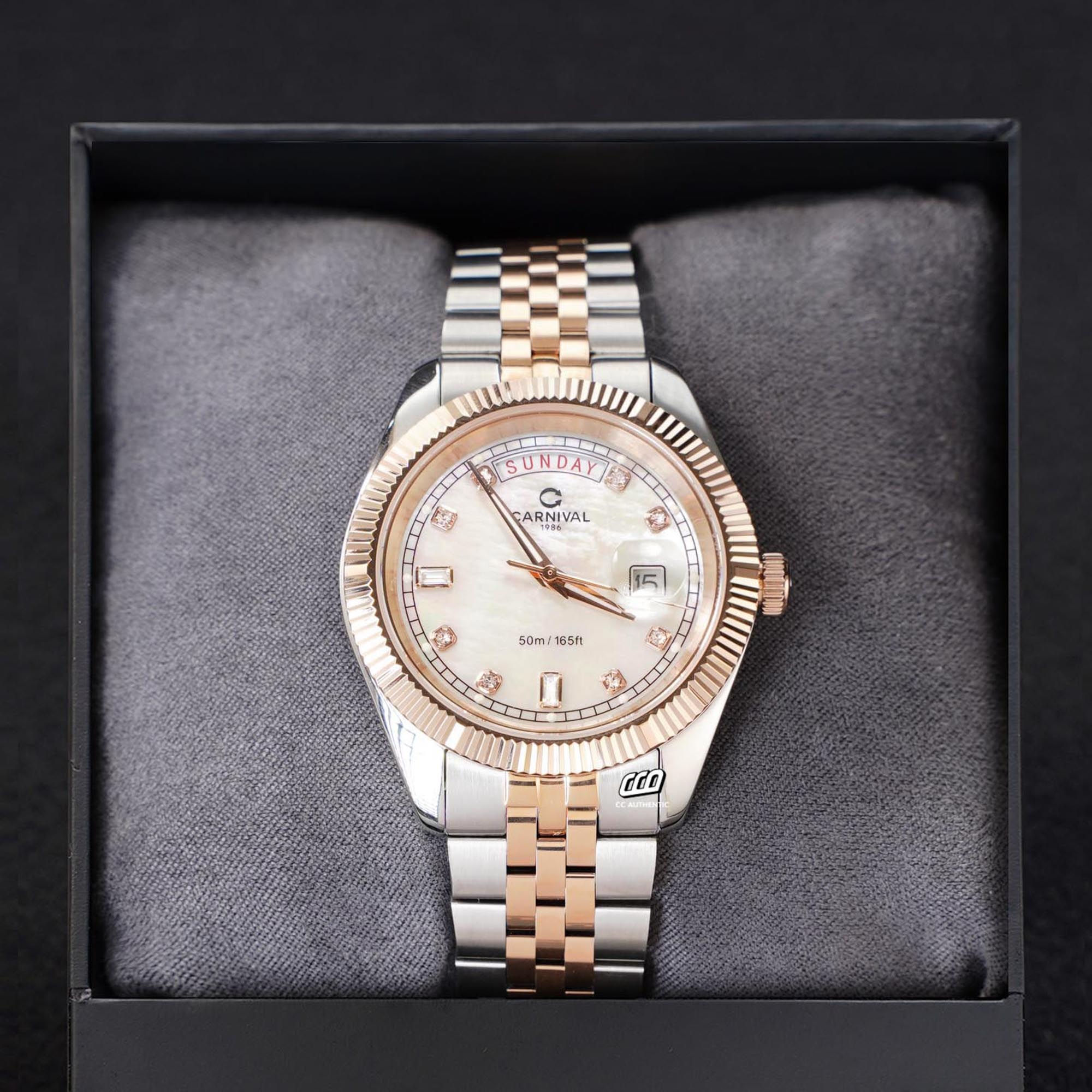 ĐỒNG HỒ NAM CARNIVAL 8190G CH TK QUAZT 40MM