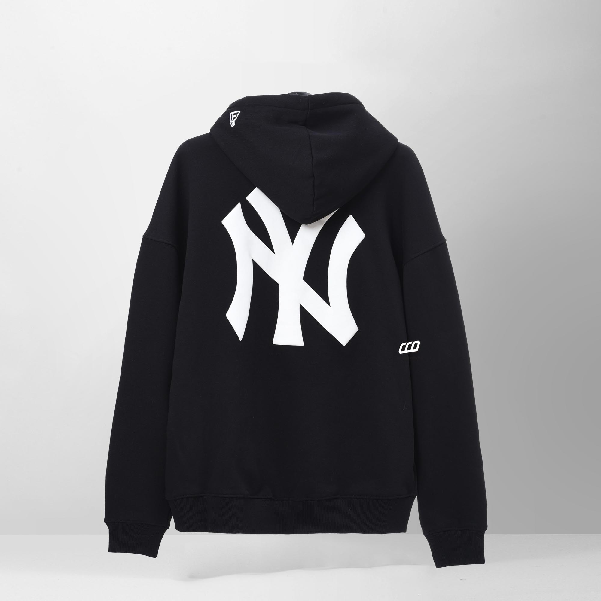 NEW ERA NY LOGO ZIP HOODIE - BLACK