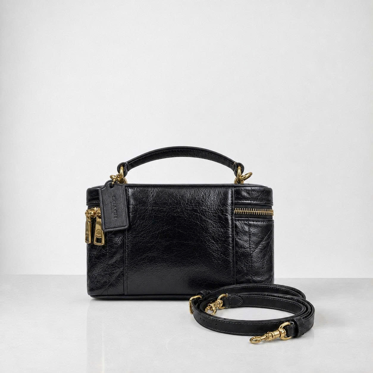 COACH RAINER QUILTED CROSSBODY BAG - BLACK