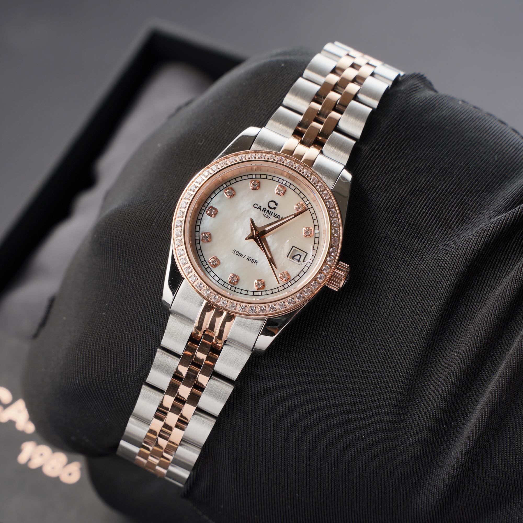 ĐỒNG HỒ NỮ CARNIVAL 8131L2 CH TK QUAZT 32MM