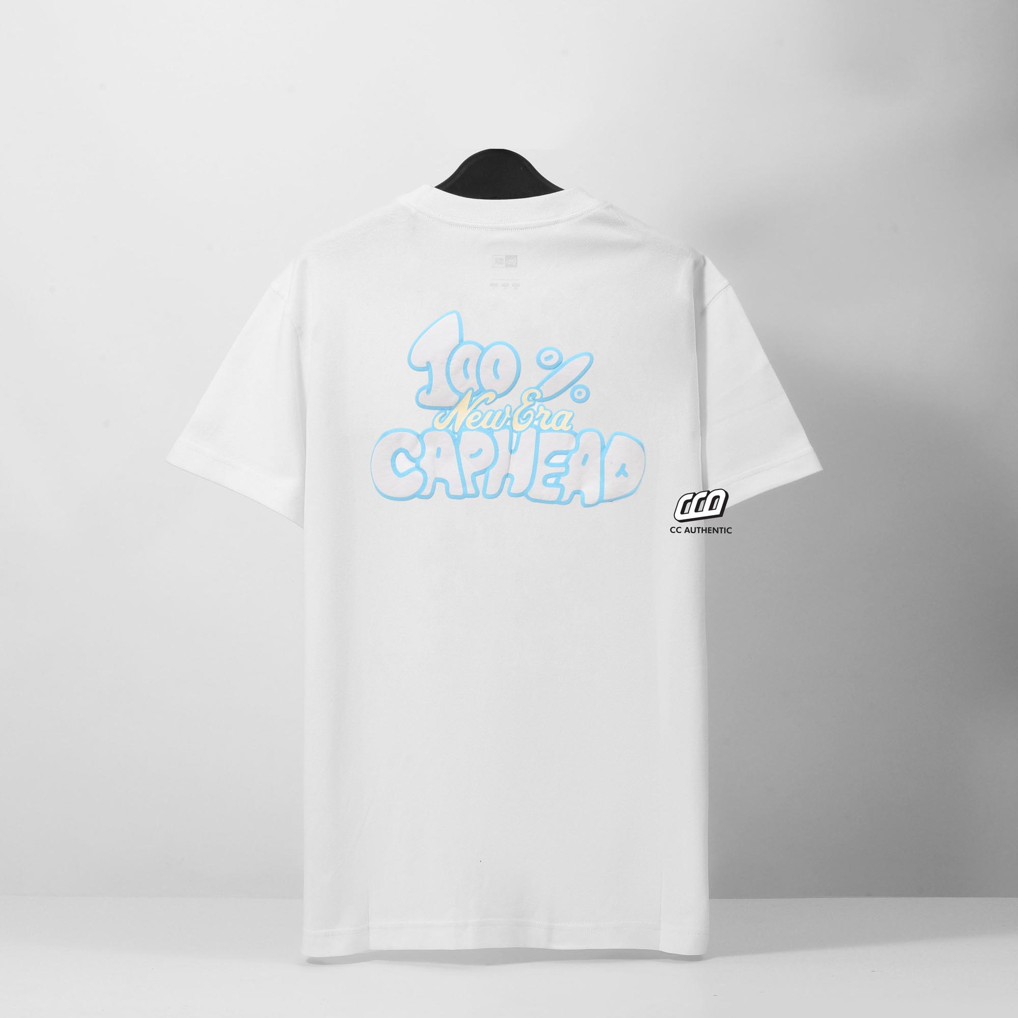 NEW ERA 100% CAPHEAD T-SHIRT - WHITE