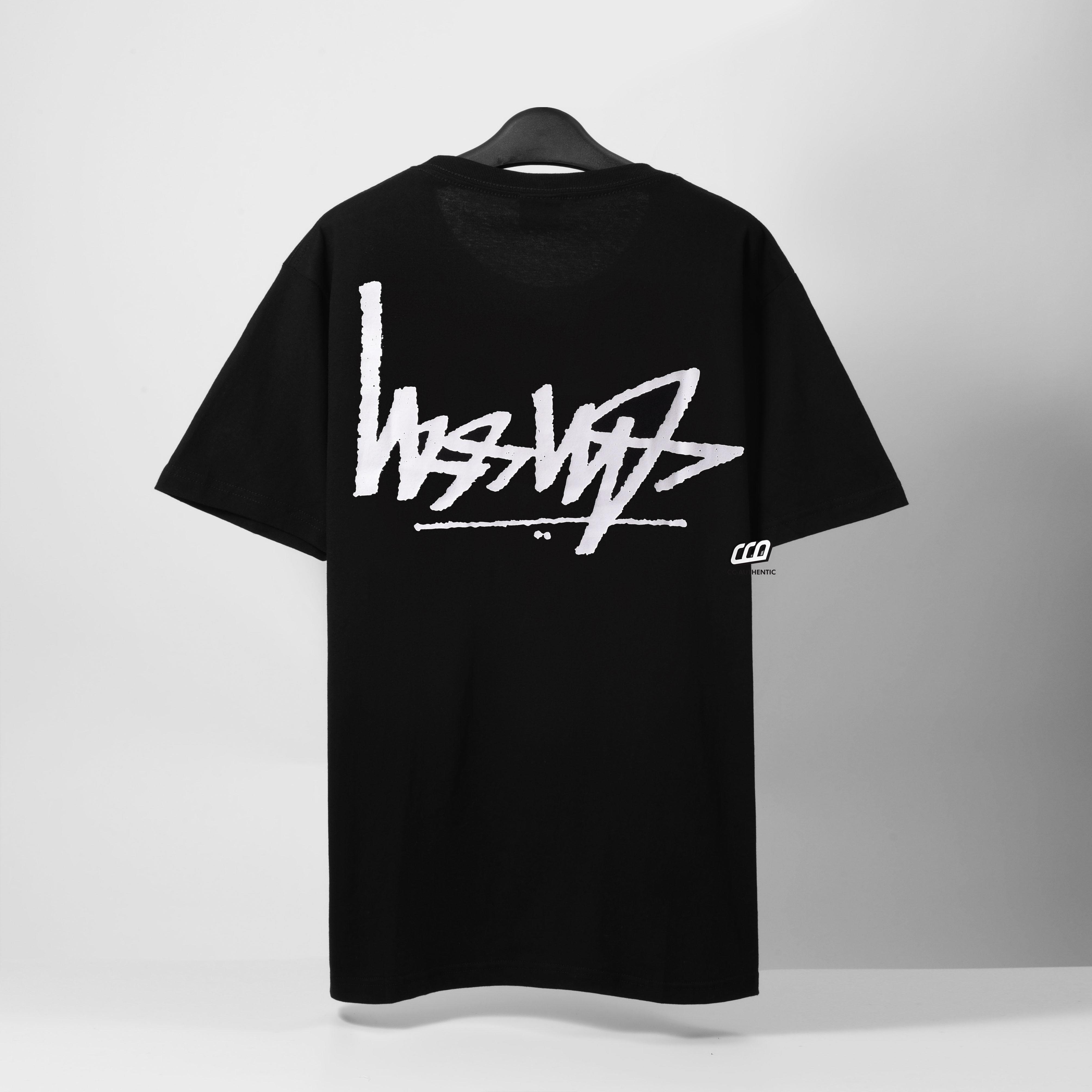 STUSSY FLIPPED T-SHIRT - BLACK