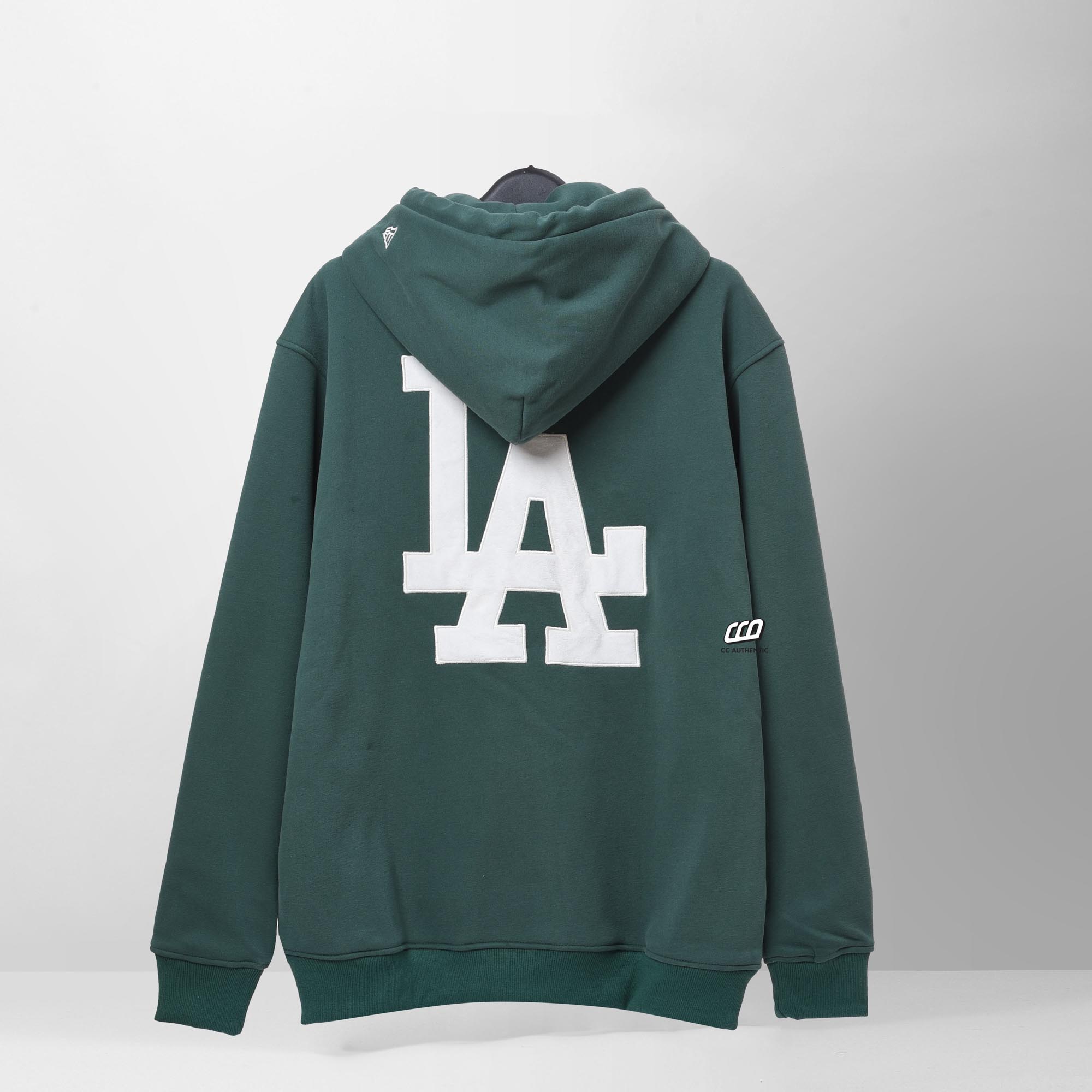 NEW ERA BASIC LOGO LOS ANGEKES HOODIE - GREEN