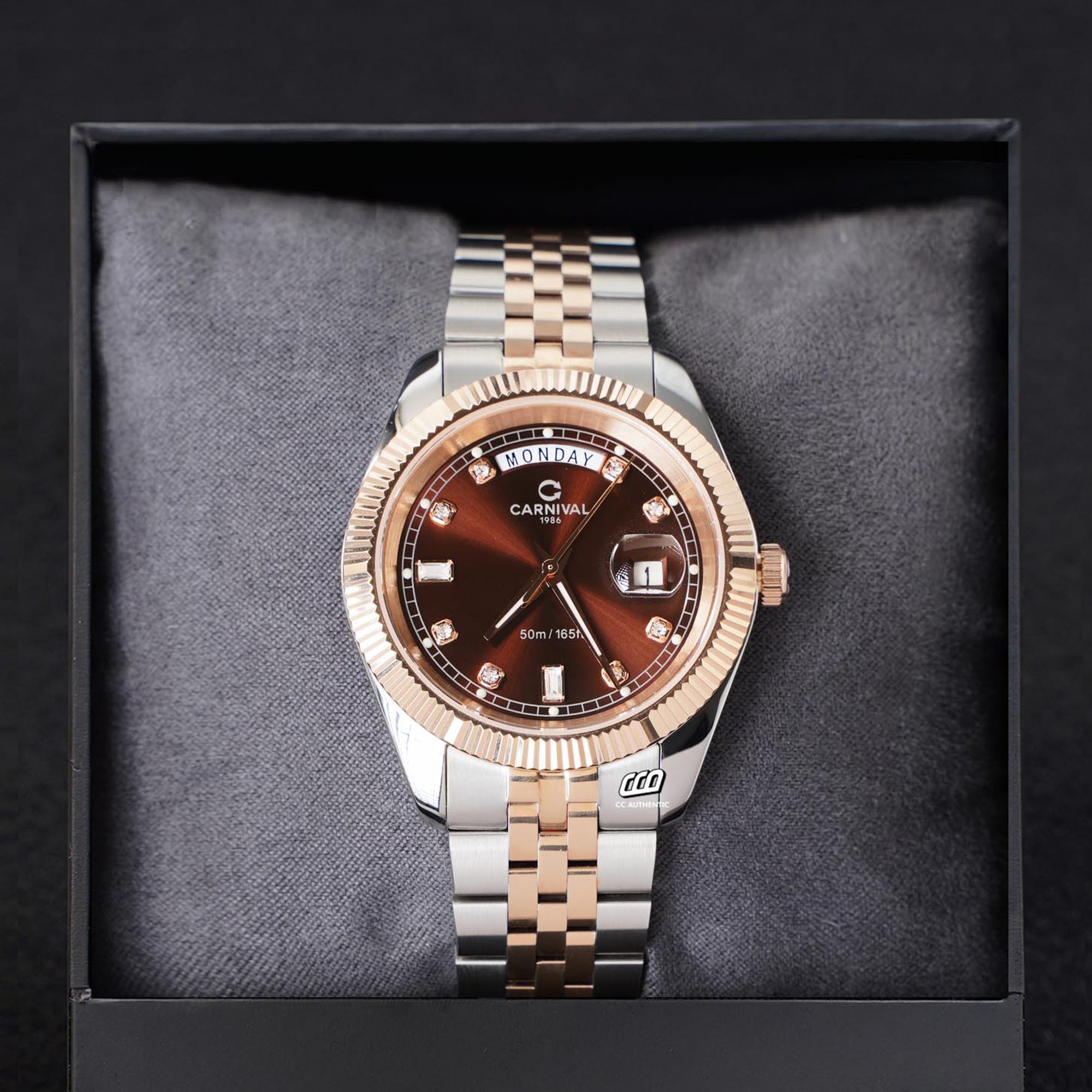 ĐỒNG HỒ NAM CARNIVAL 8190G CH N QUAZT 40MM