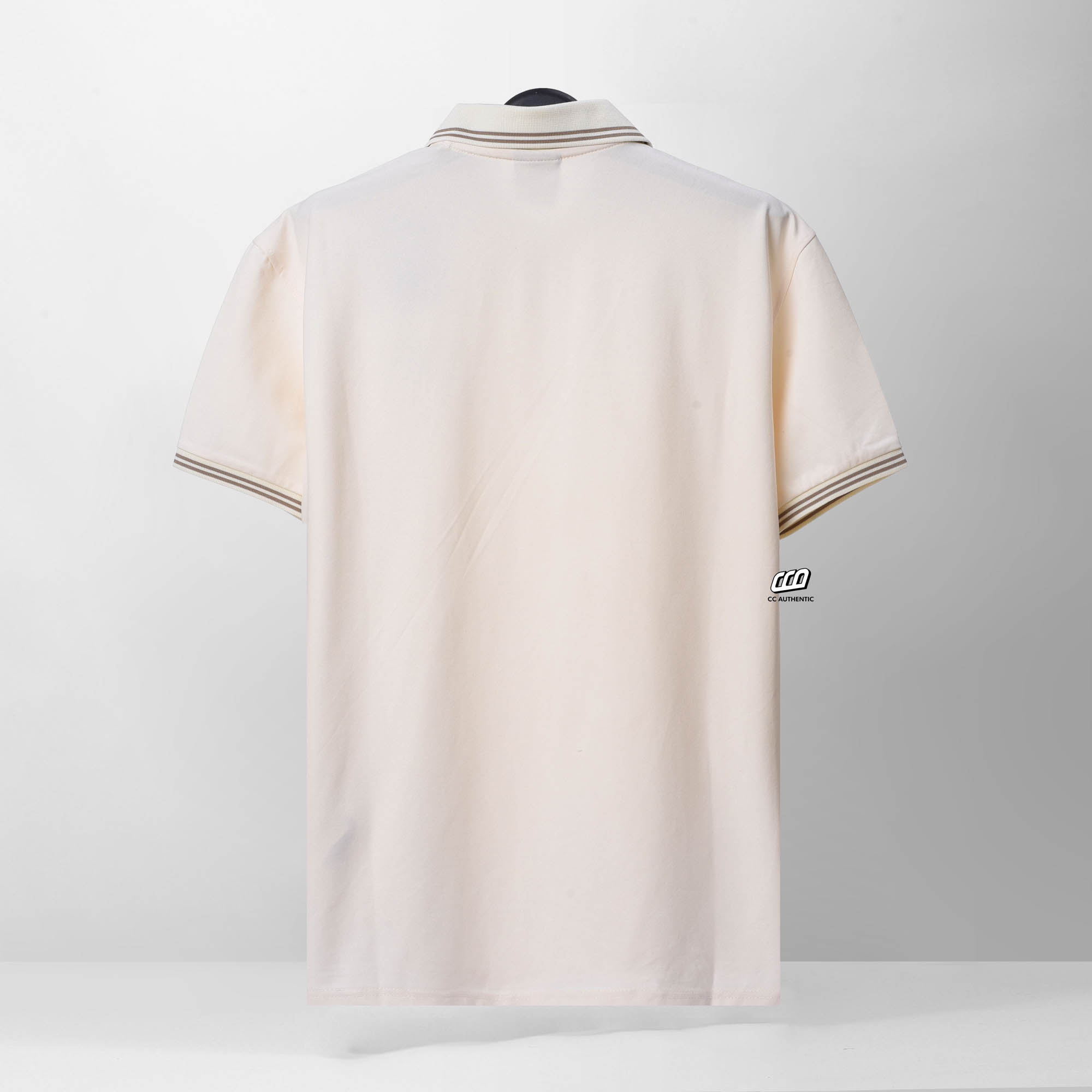 NEW ERA NY OVERLAP POLO SHIRT - IVORY