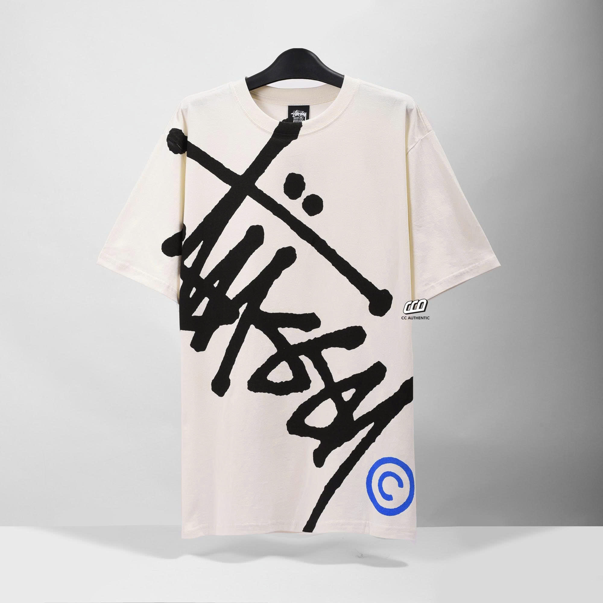 STUSSY BIG BASIC DYED T-SHIRT - WHITE