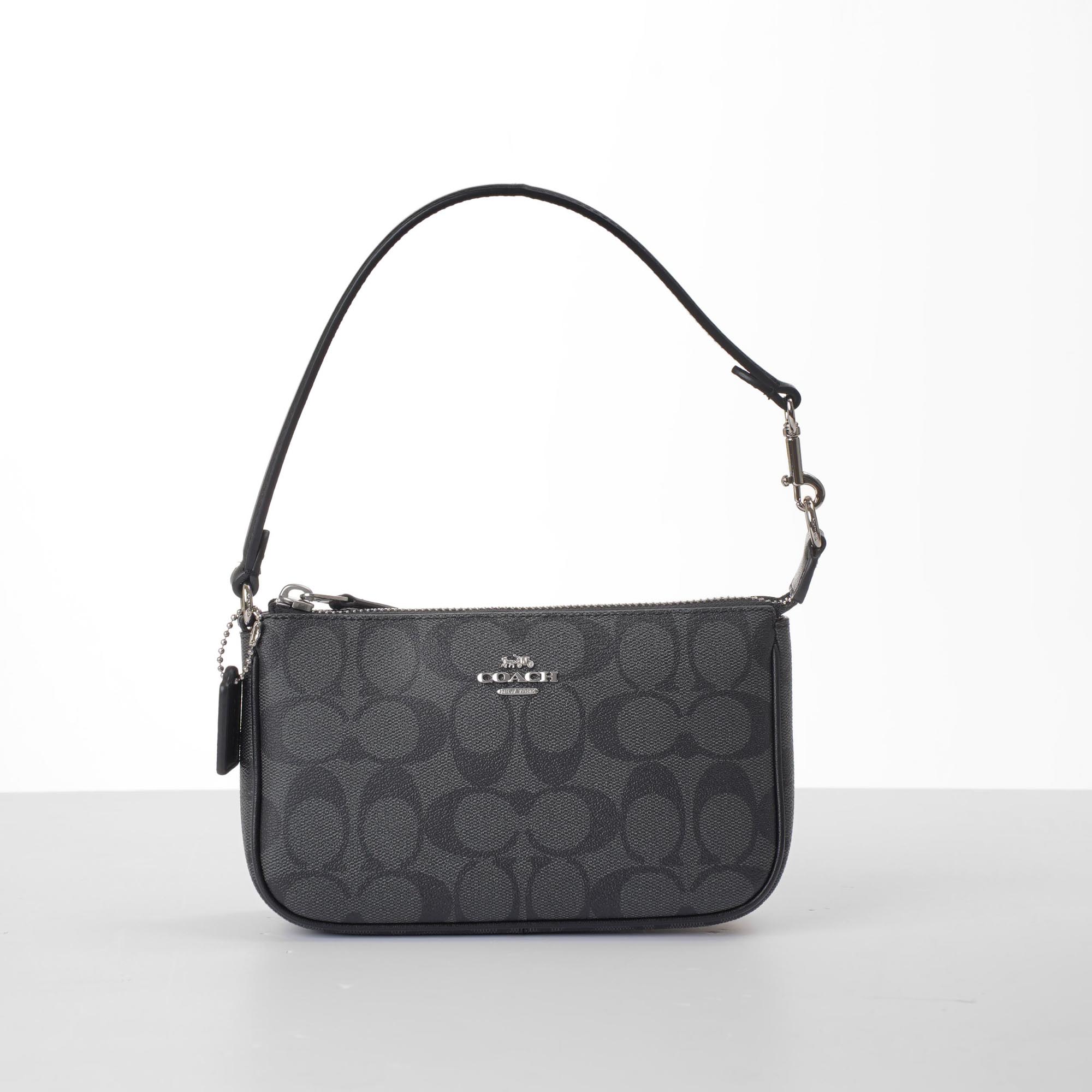 COACH SIGNATURE NOLITA BAG - BLACK