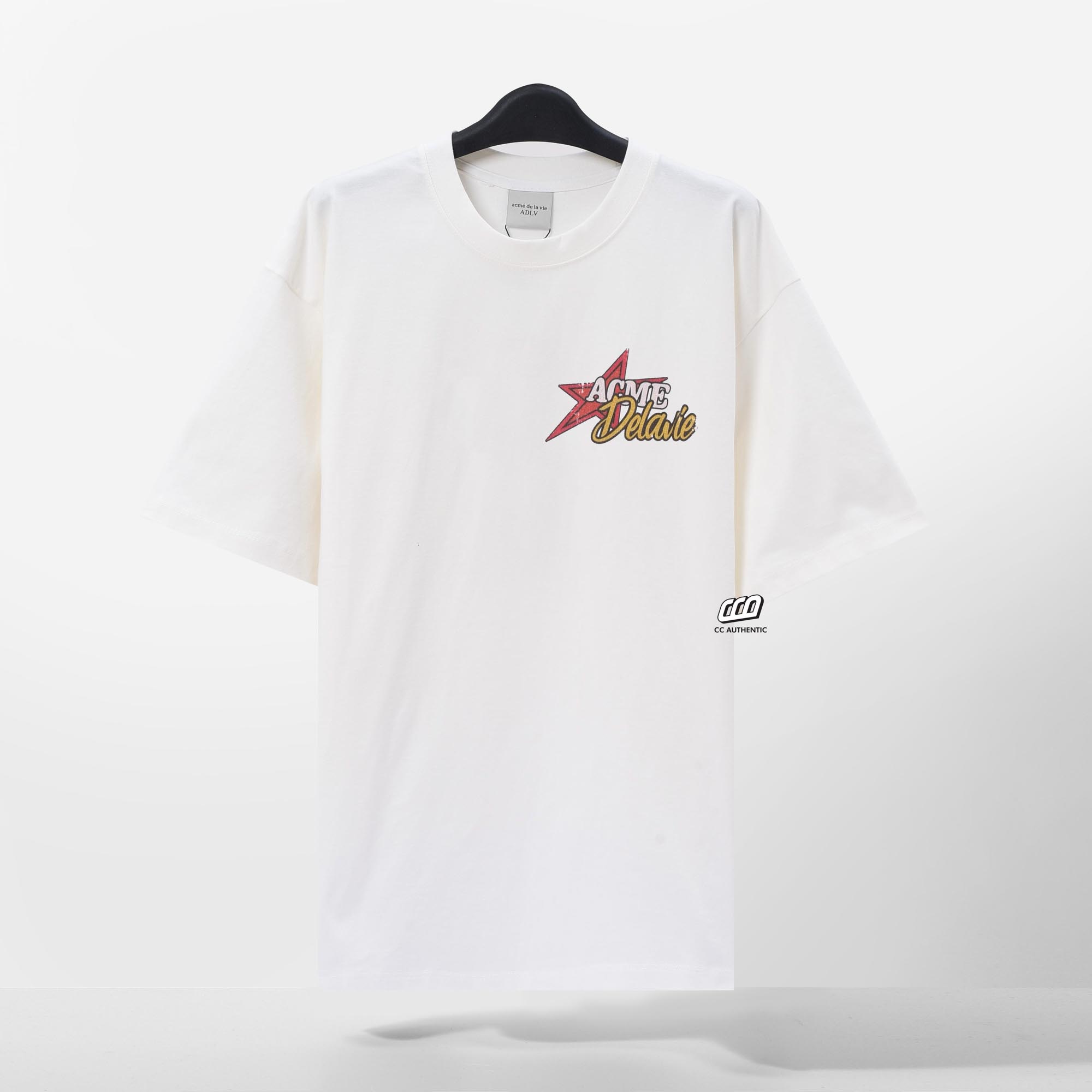 ADLV CRACK STAR LOGO T-SHIRT - CREAM