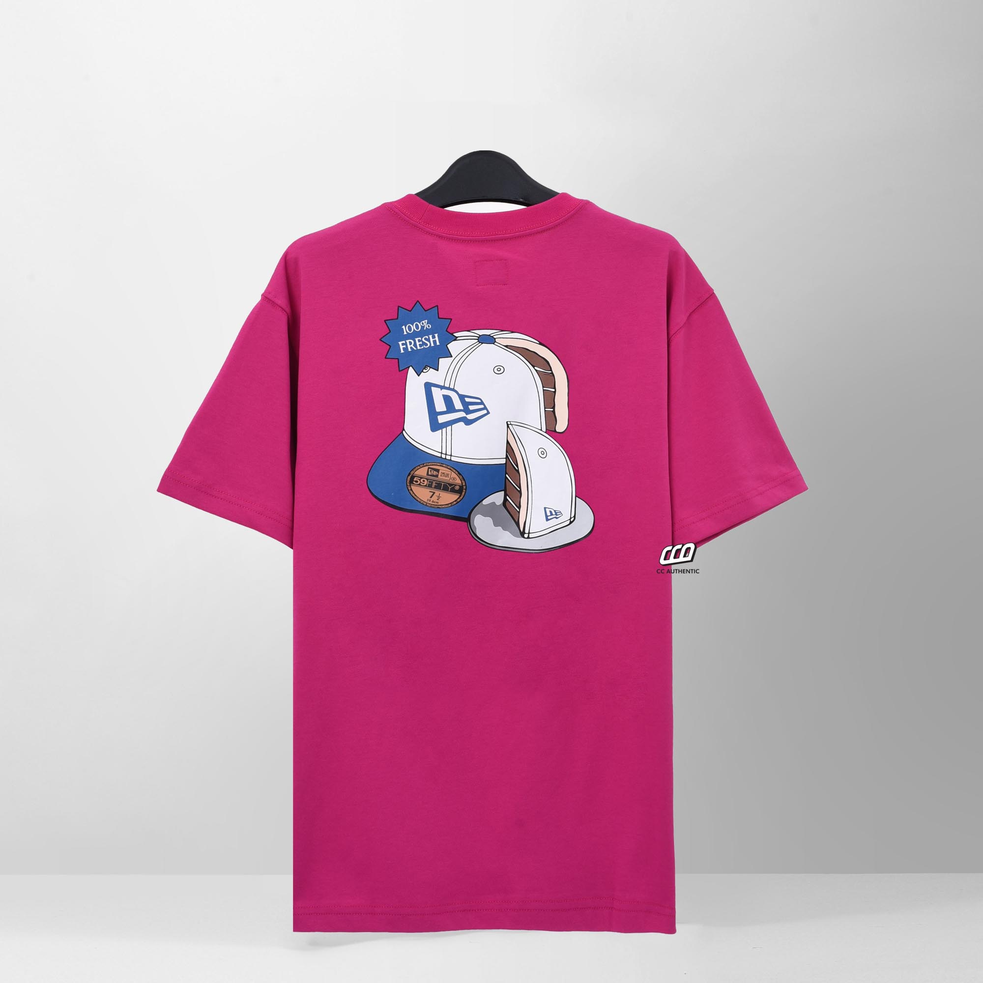 NEW ERA CAP CAKE T-SHIRT - PINK