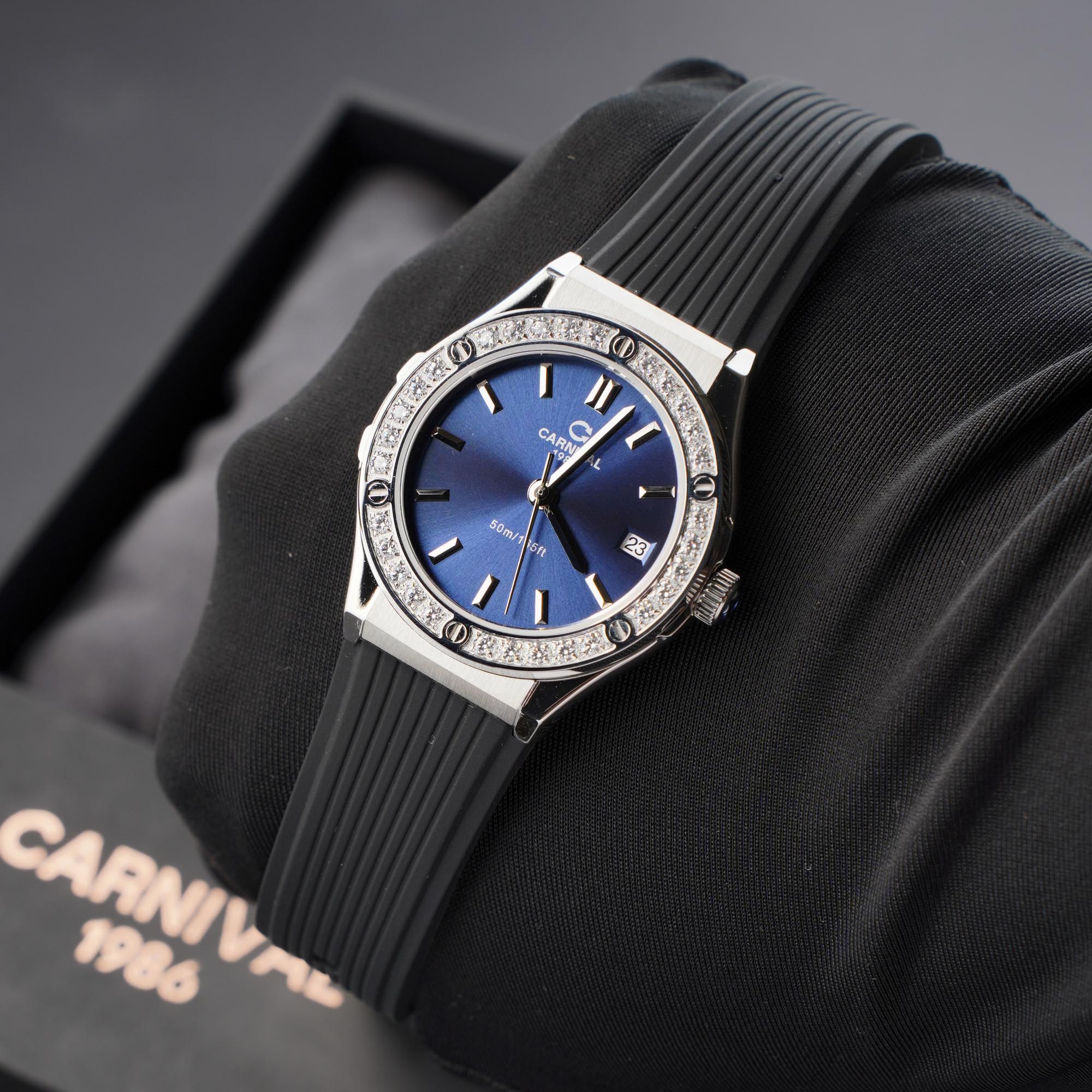 ĐỒNG HỒ NỮ CARNIVAL 8168L2 VT DCS X QUAZT 34MM