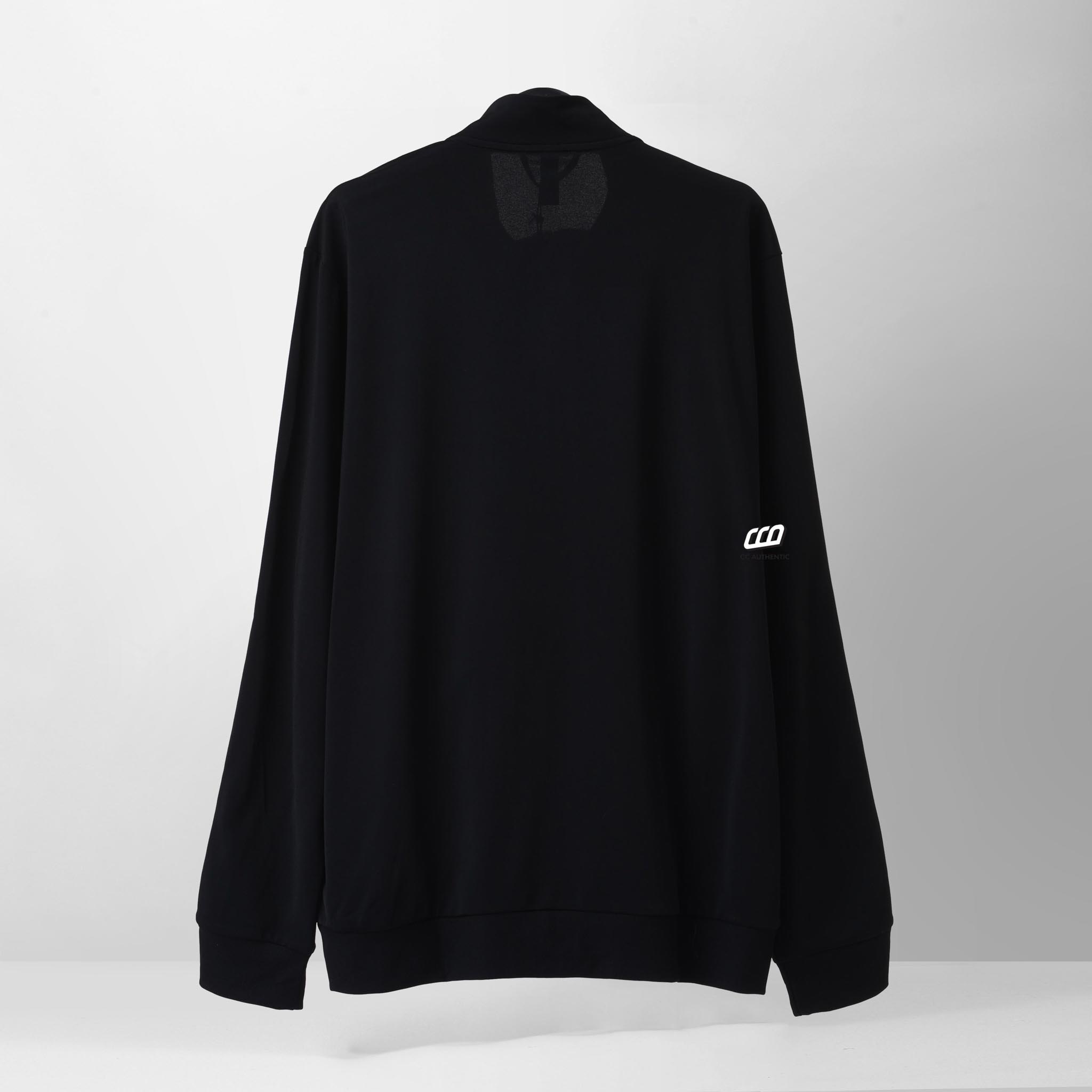 ADIDAS ORIGINALS ESSENTIALS WARM UP 3 STRIPES JACKET - BLACK