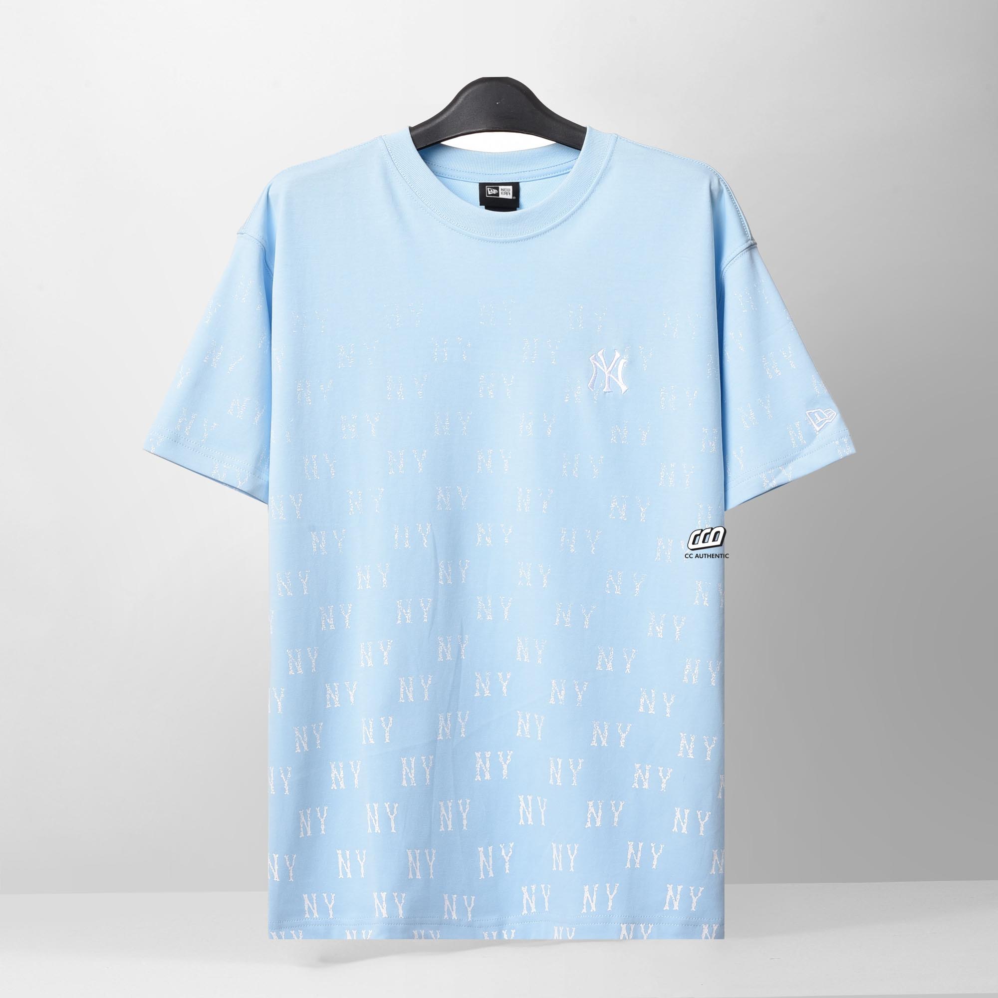 NEW ERA ALLOVER NY T-SHIRT - SKY BLUE