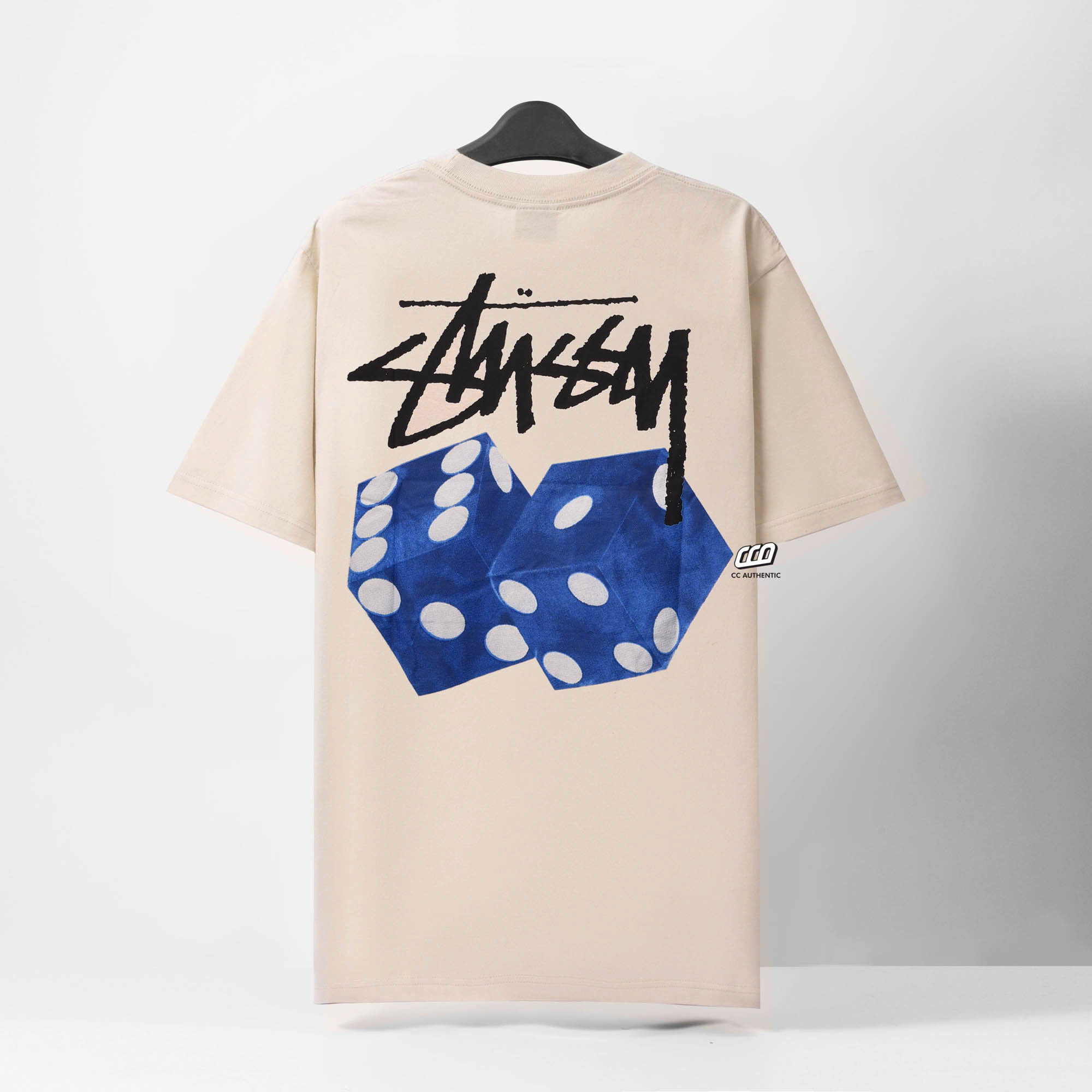 STUSSY DICED OUT T-SHIRT - SMOKE