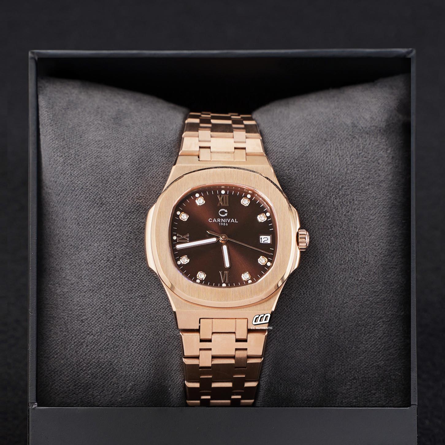 ĐỒNG HỒ NỮ CARNIVAL 8160L VH N QUAZT 34MM
