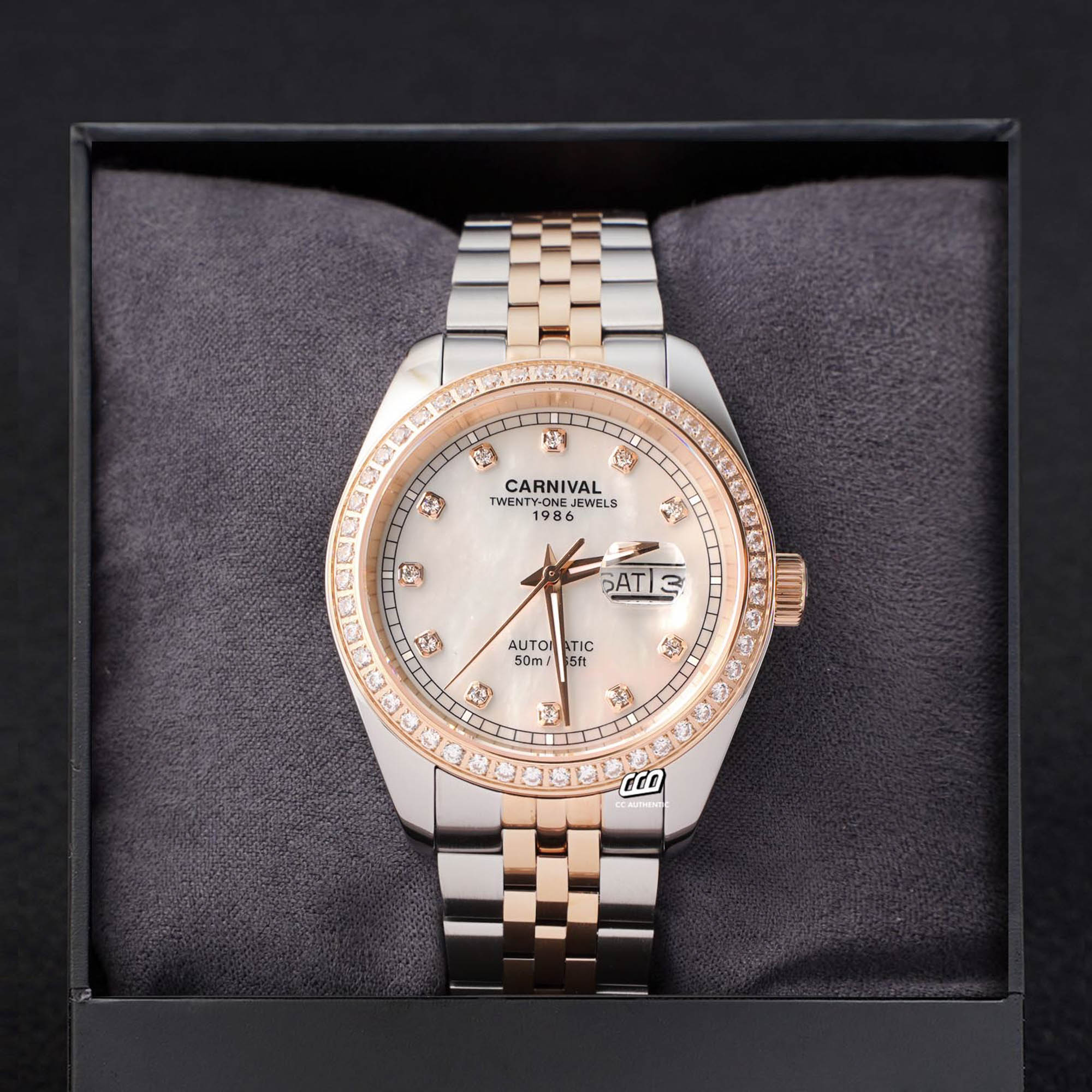 ĐỒNG HỒ NAM CARNIVAL 8131G2 CH TK AUTOMATIC 41MM