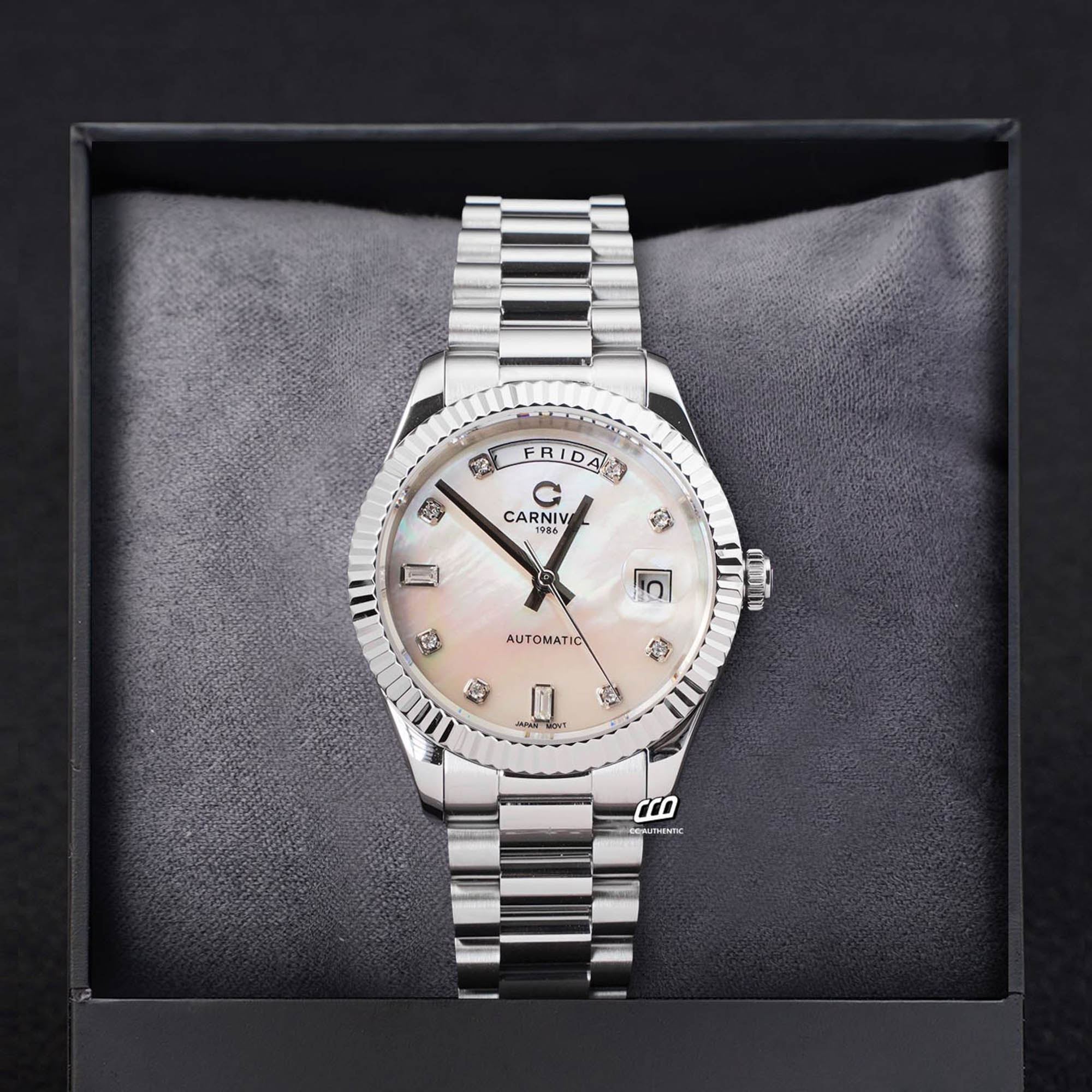 ĐỒNG HỒ NAM CARNIVAL 8239G VT TK AUTOMATIC 38MM