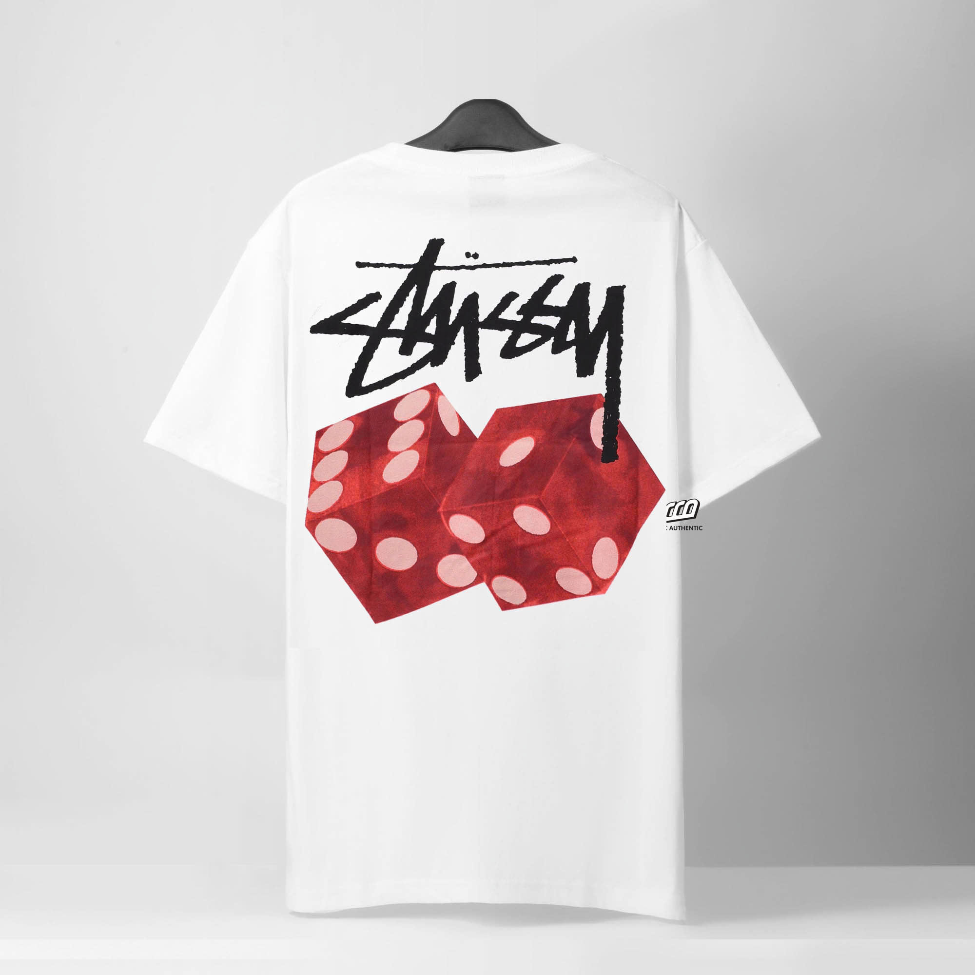 STUSSY DICED OUT T-SHIRT - WHITE