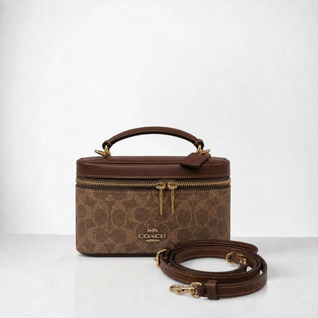 COACH SIGNATURE RAINER CROSSBODY BAG - BROWN