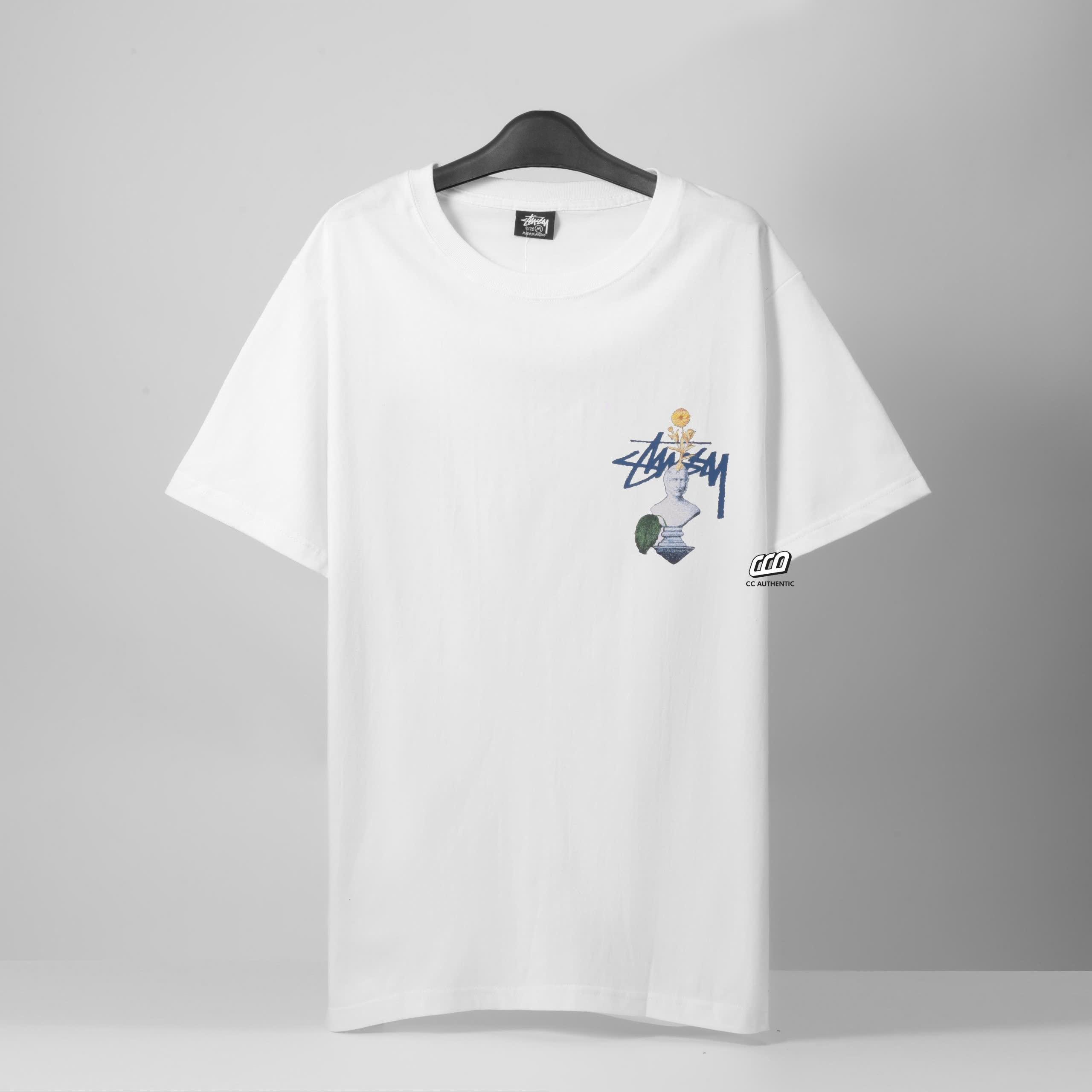 STUSSY PSYCHEDELIC T-SHIRT -  WHITE