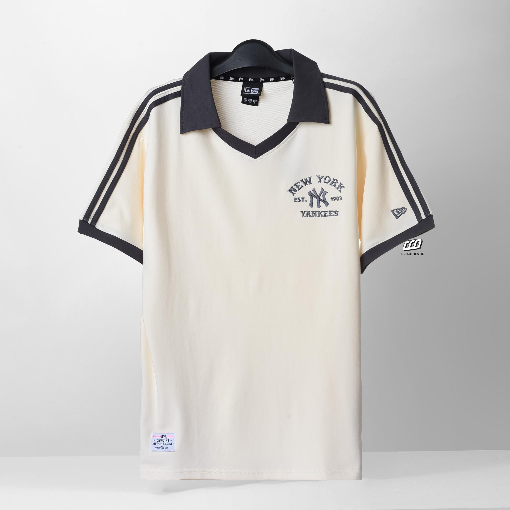 NEW ERA EMBROIDERED 1903 POLO SHIRT - IVORY