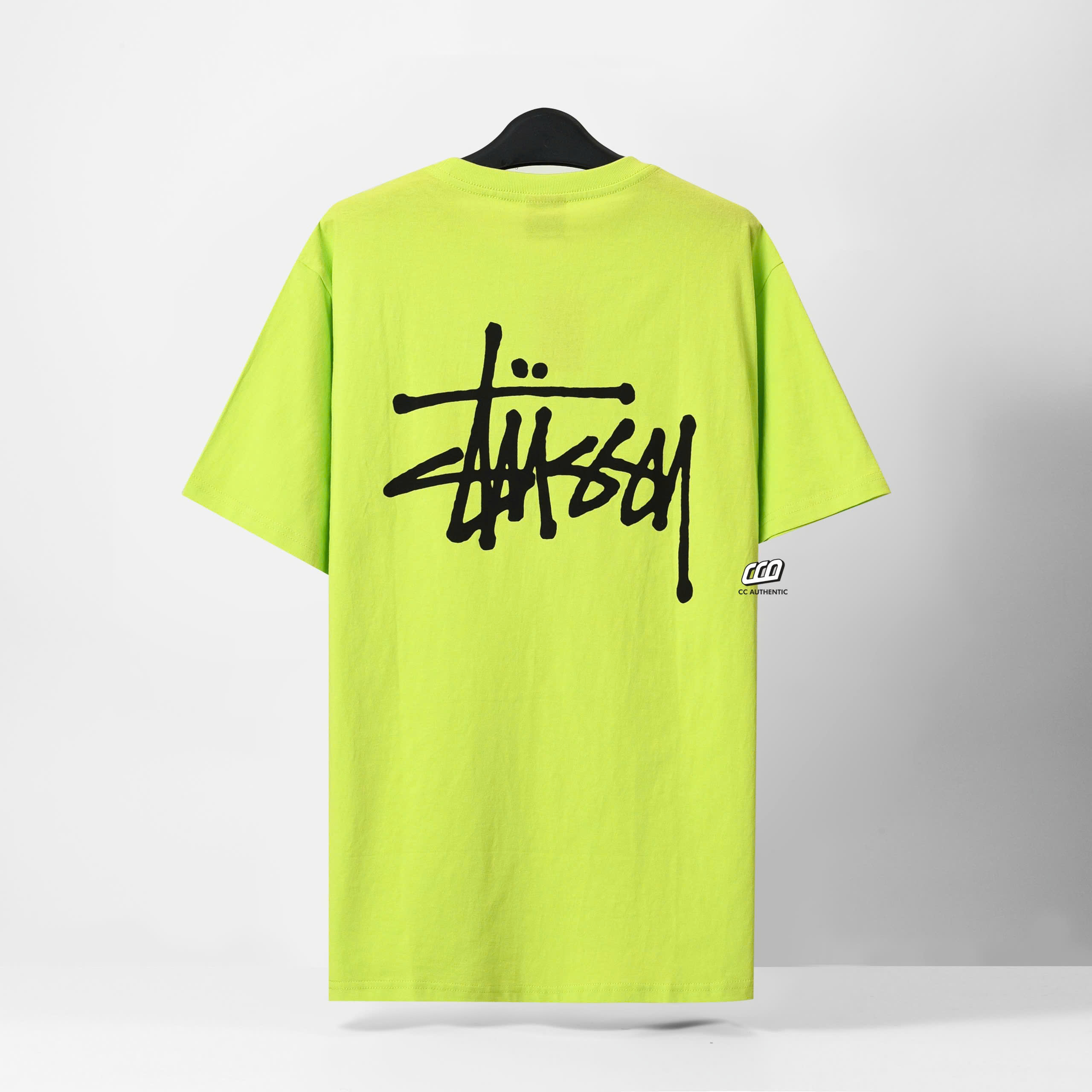 STUSSY BASIC TSHIRT - KEYLIME