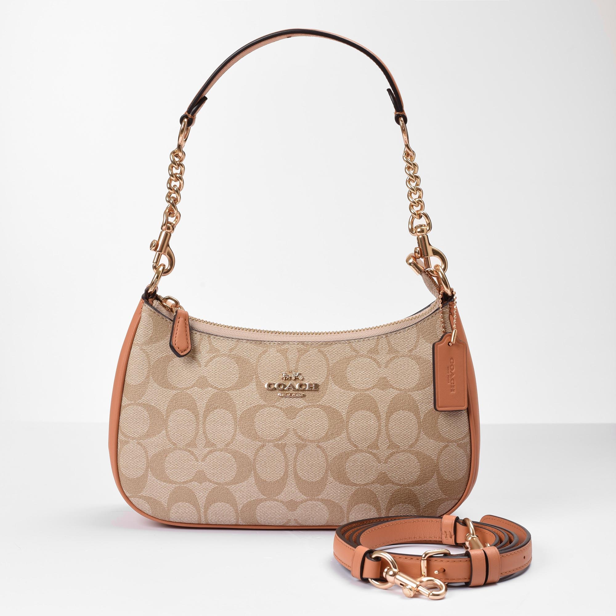 COACH SIGNATURE TERI BAG - CREAM