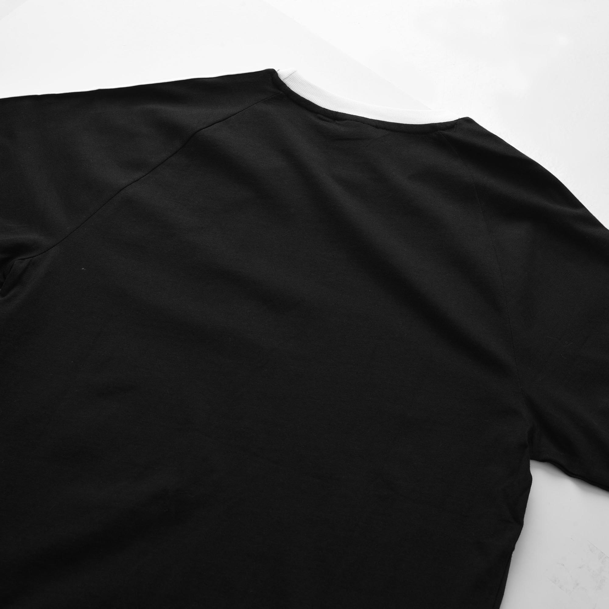 ADIDAS CLASSIC ADICOLOR 3 STRIPES T-SHIRT - BLACK