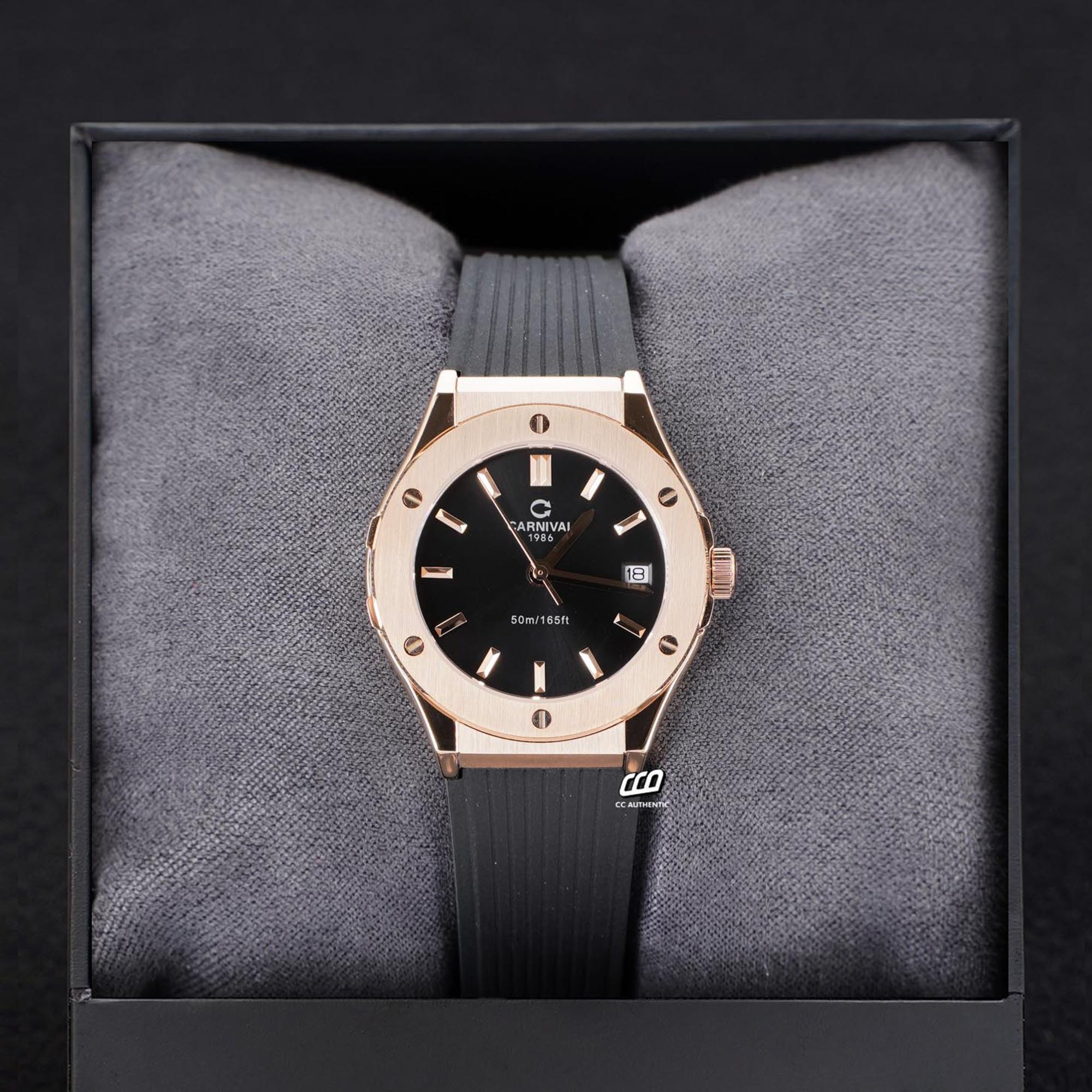 ĐỒNG HỒ NỮ CARNIVAL 8168L VH DCS D QUAZT 34MM