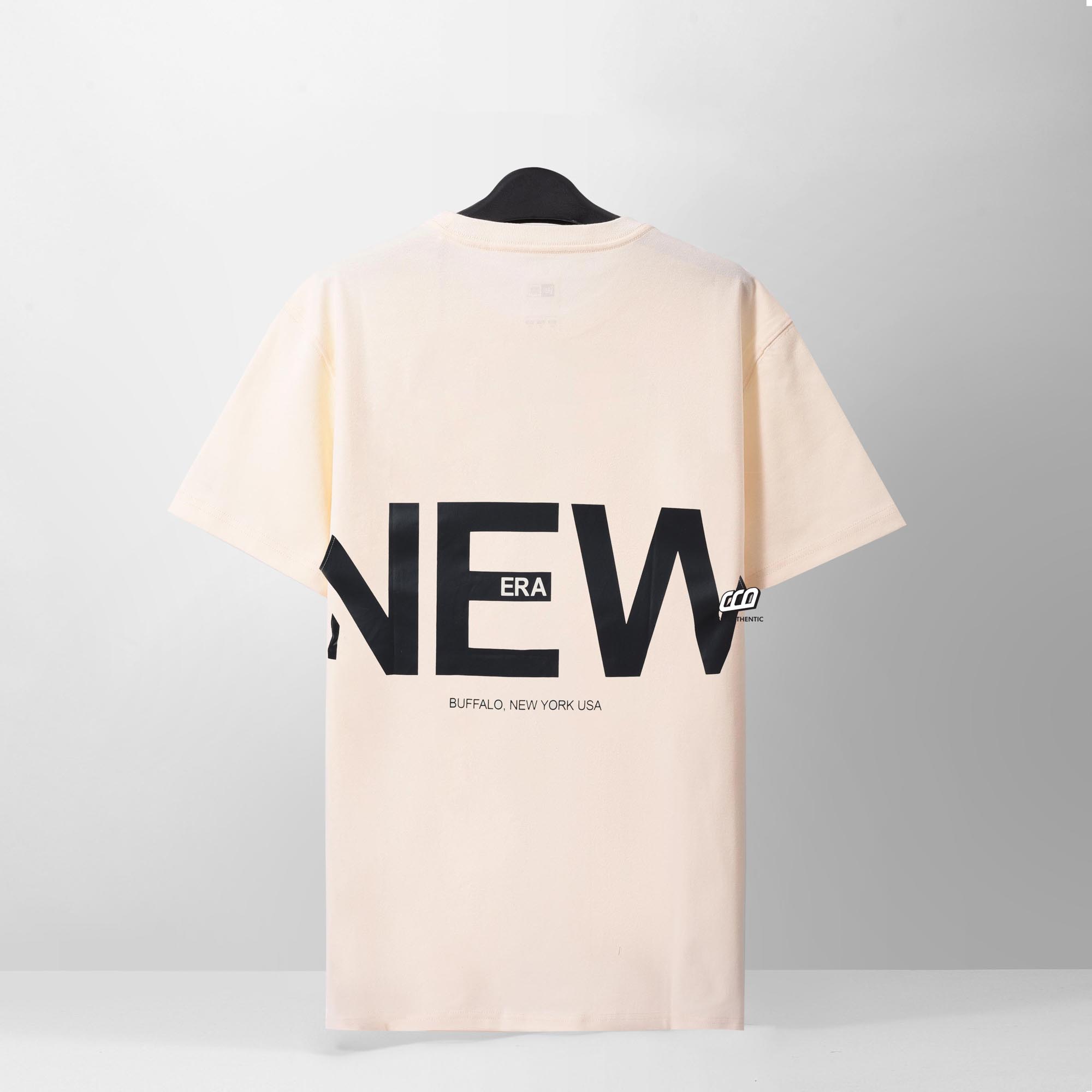 NEW ERA ZOOM UP LOGO T-SHIRT - IVORY