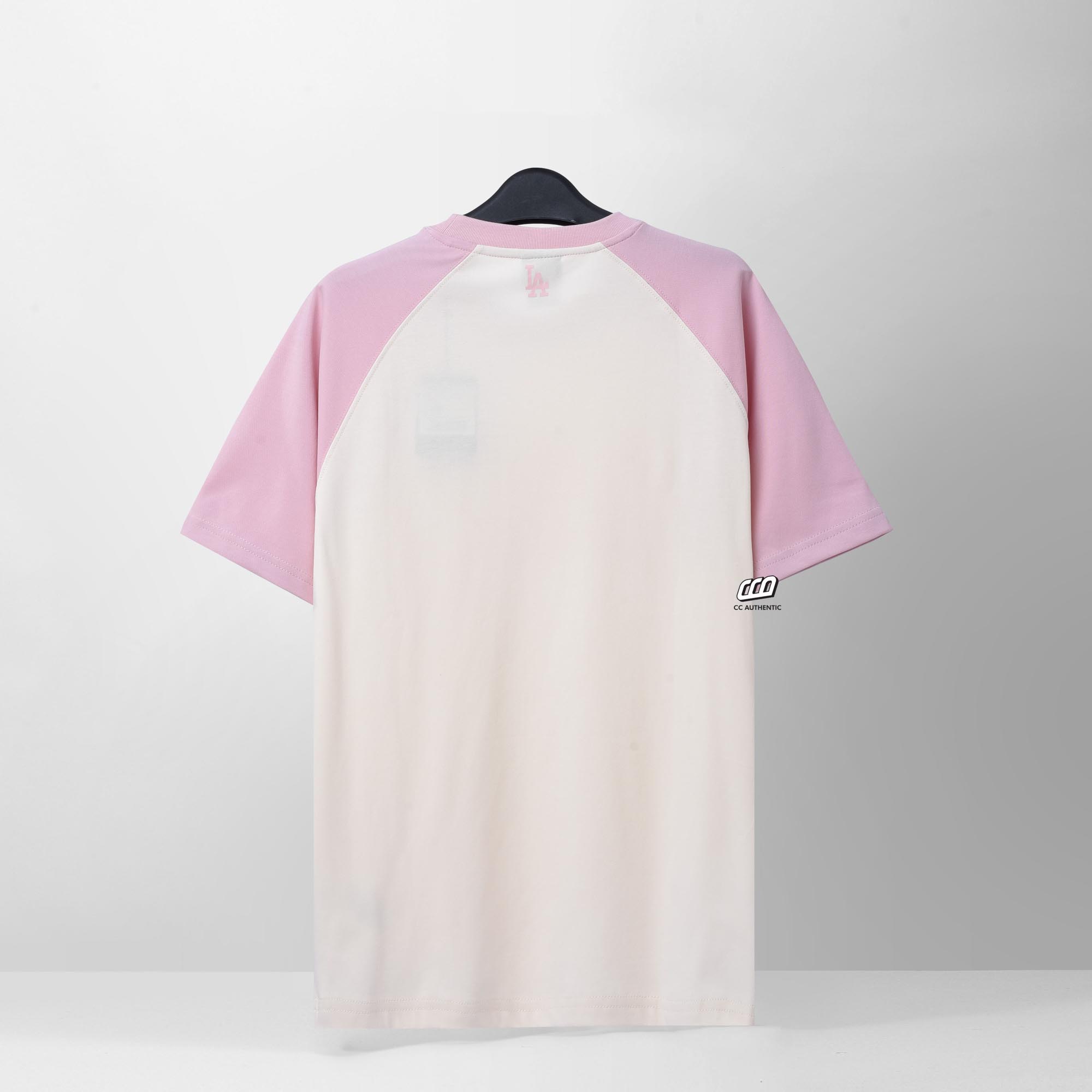 NEW ERA ARCH T-SHIRT - PINK/BEGIE