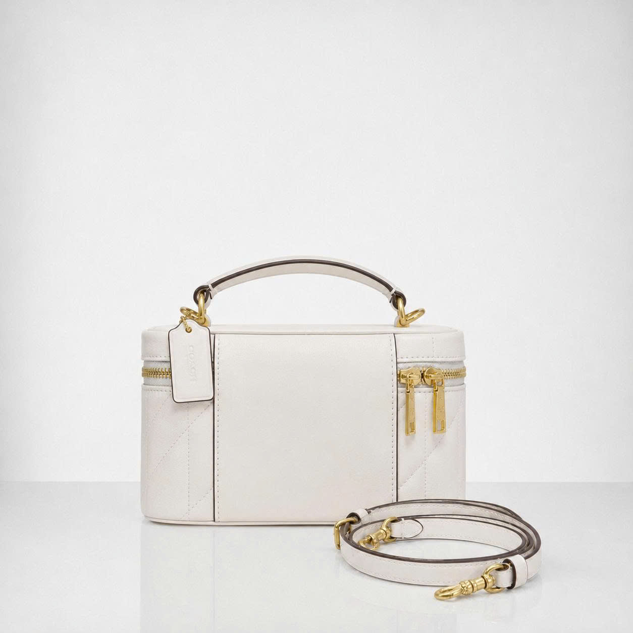 COACH RAINER QUILTED CROSSBODY BAG - WHITE