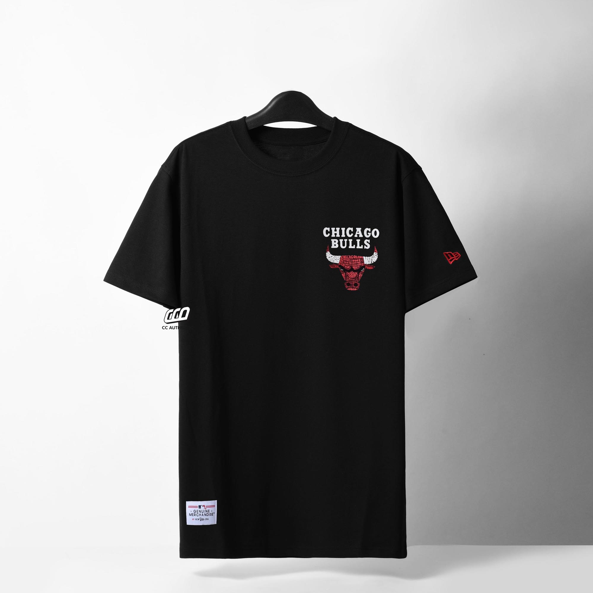 NEW ERA CHICAGO BULLS INFILL T-SHIRT - BLACK