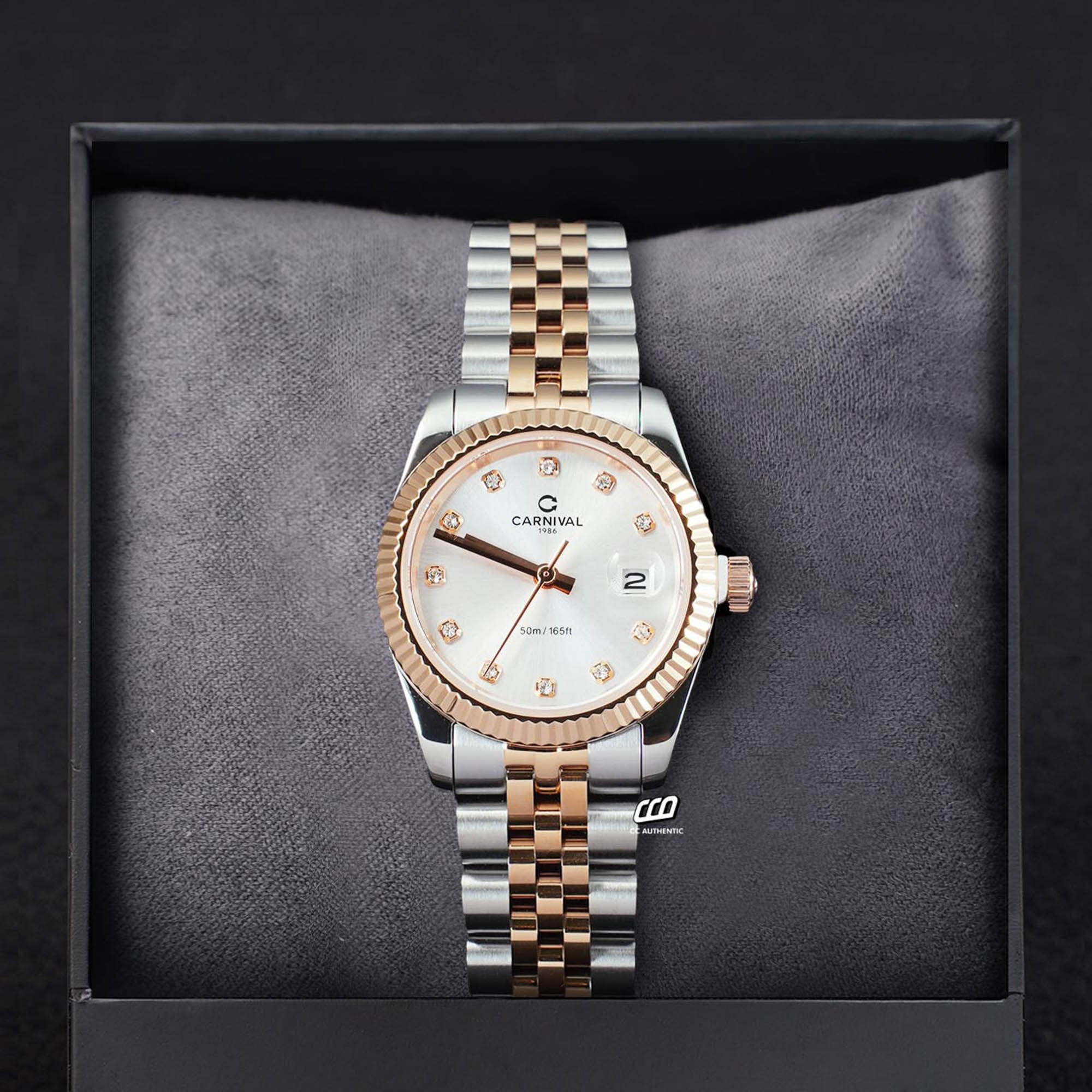 ĐỒNG HỒ NỮ CARNIVAL 8250L CH T QUARTZ 32MM