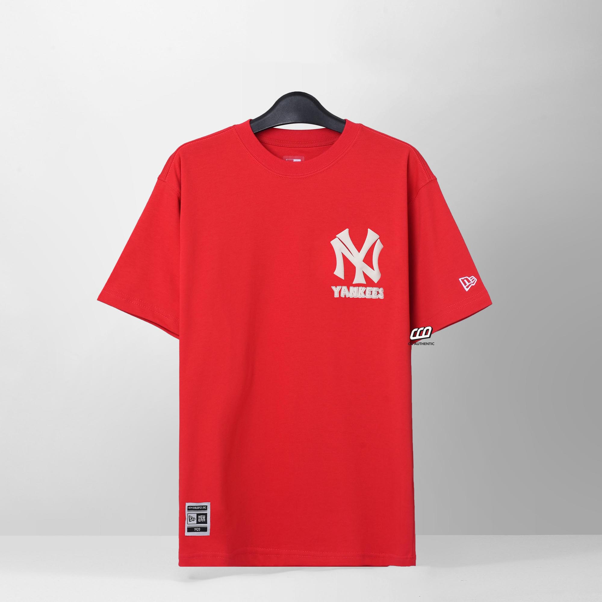 NEW ERA BIG LOGO NYYK T-SHIRT - RED