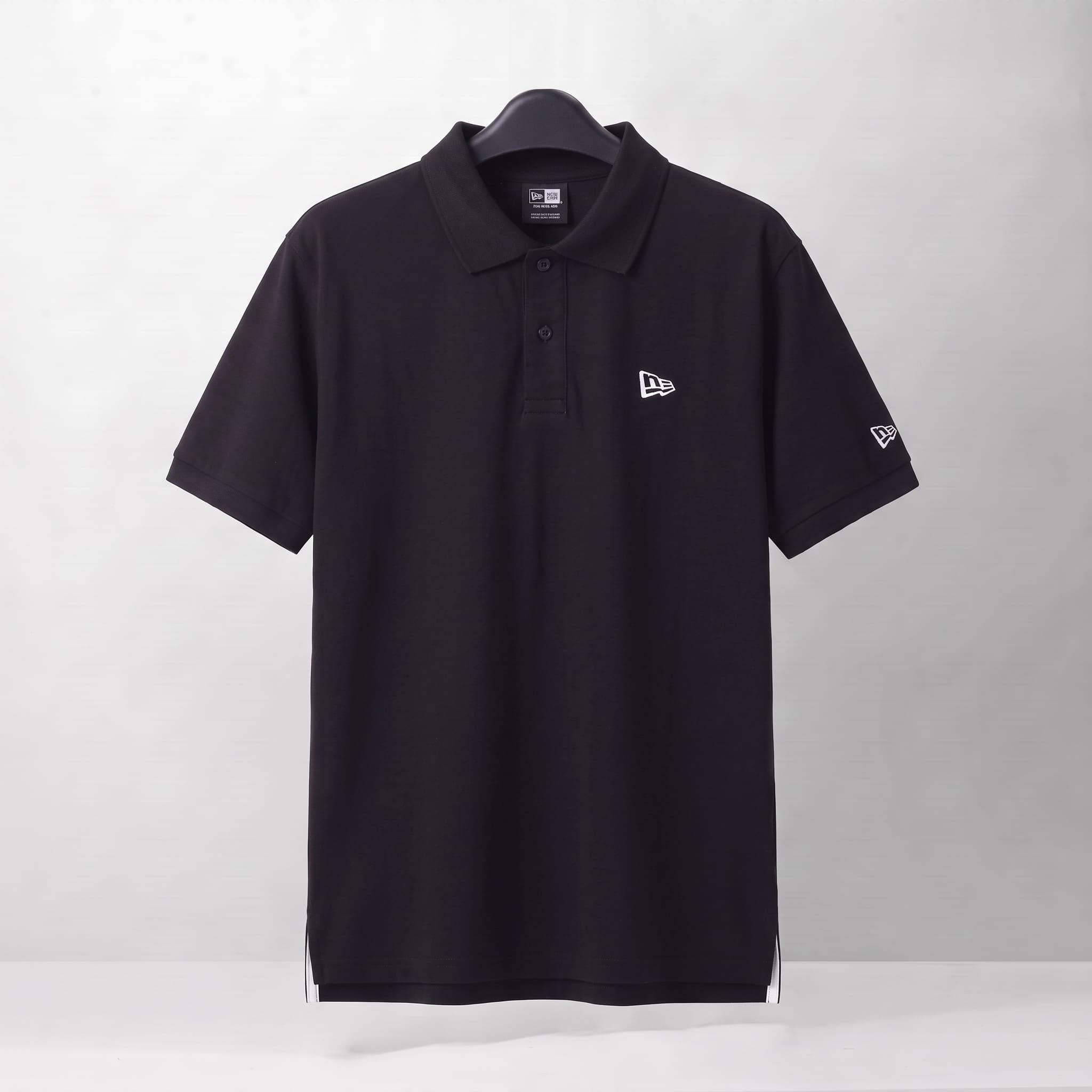 NEW ERA SM LOGO POLO SHIRT - BLACK