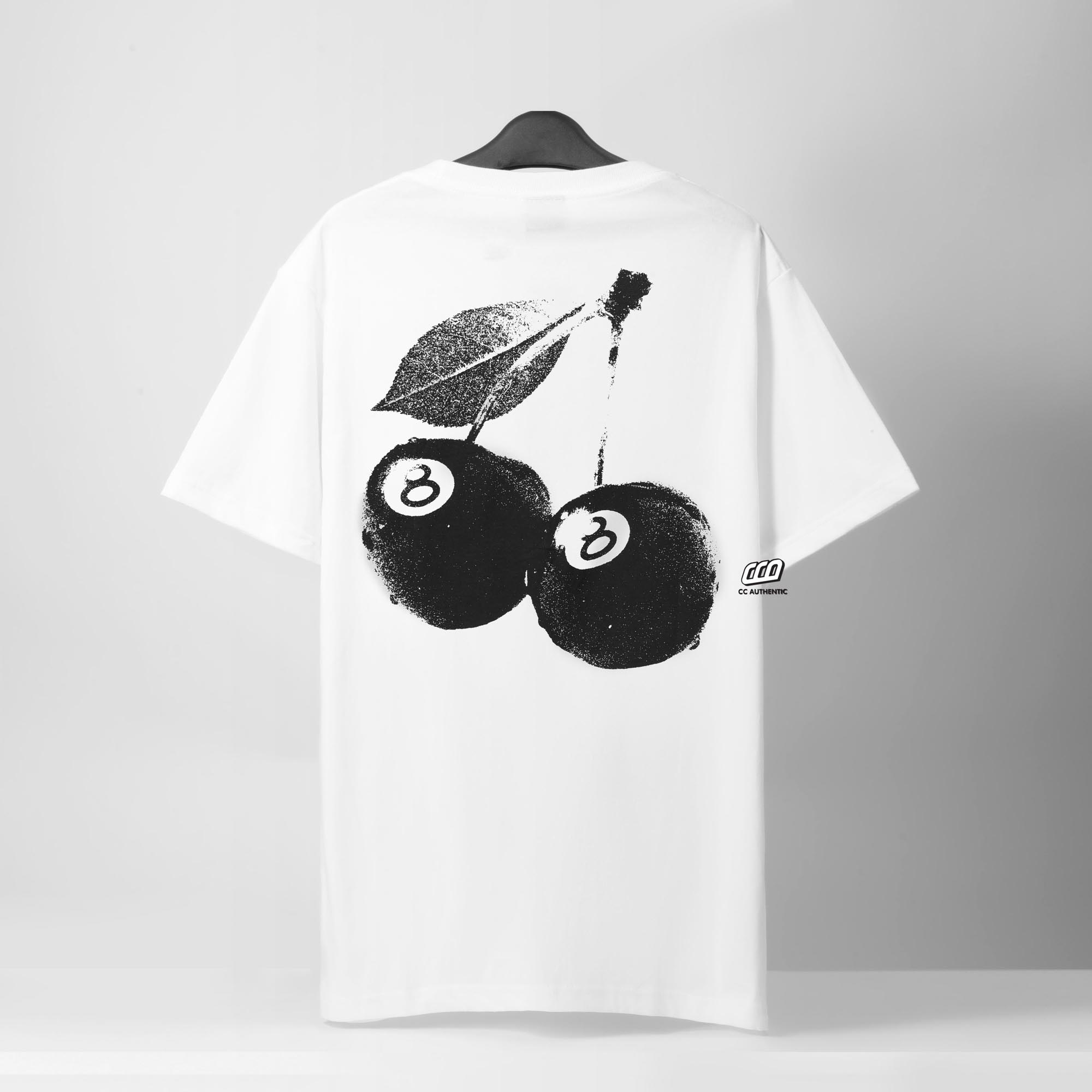 STUSSY CHERRY T-SHIRT - WHITE