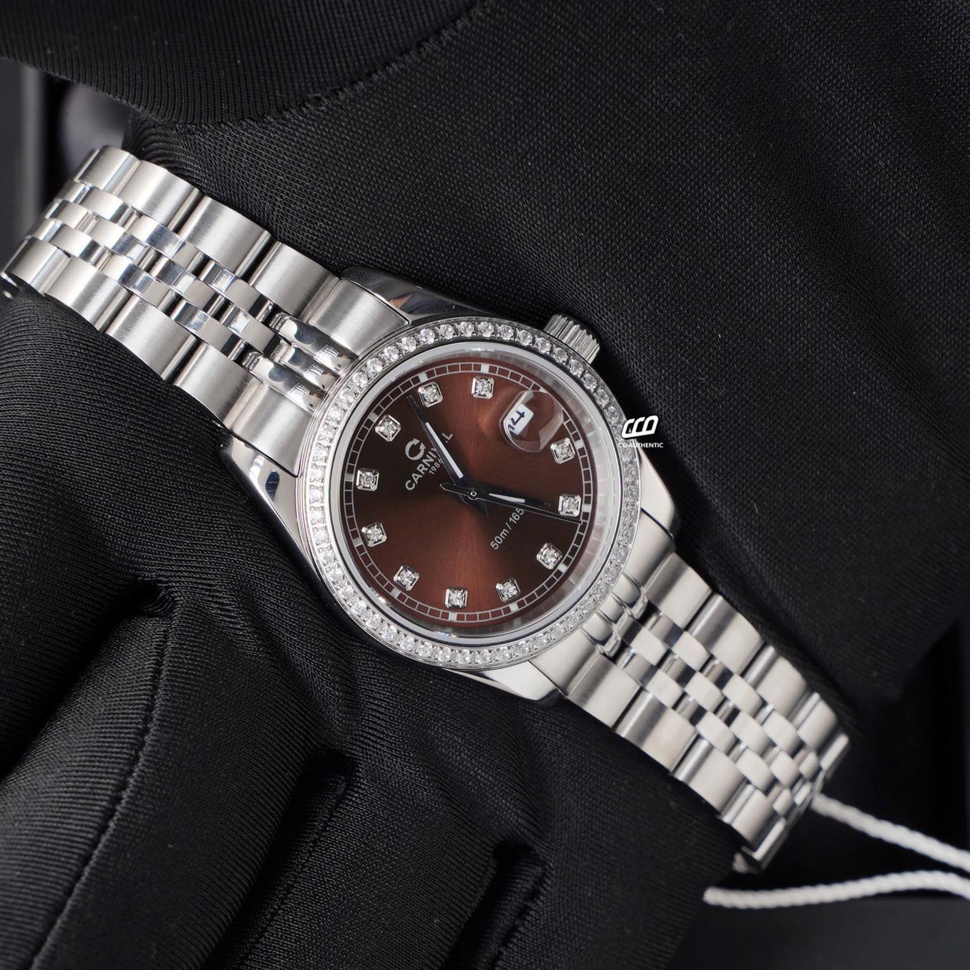 ĐỒNG HỒ NỮ CARNIVAL 8131L2 VT N QUAZT 32MM